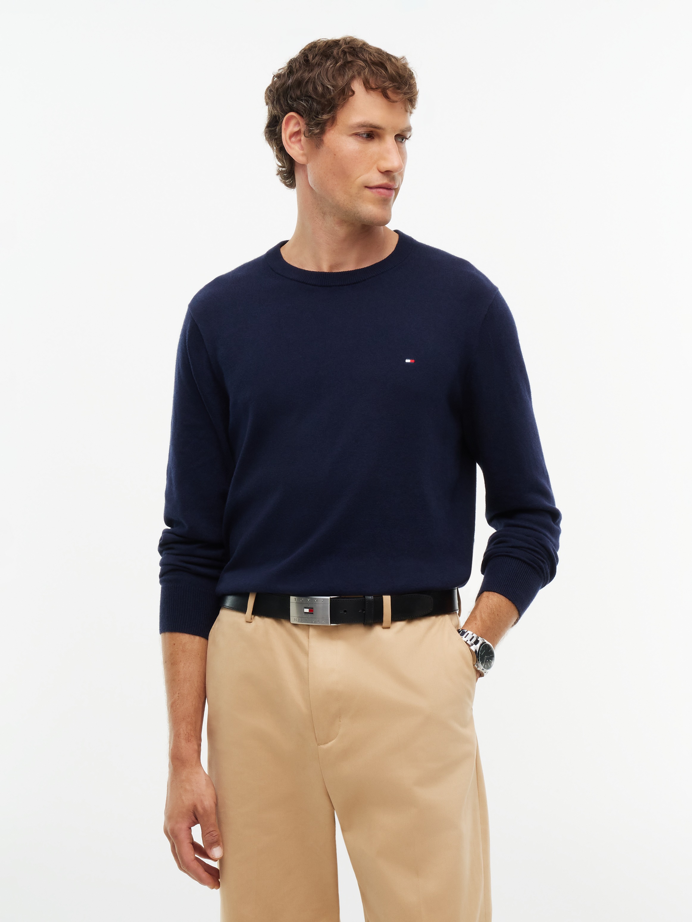 Tommy Hilfiger Ledergürtel »TH FLAG PLAQUE«