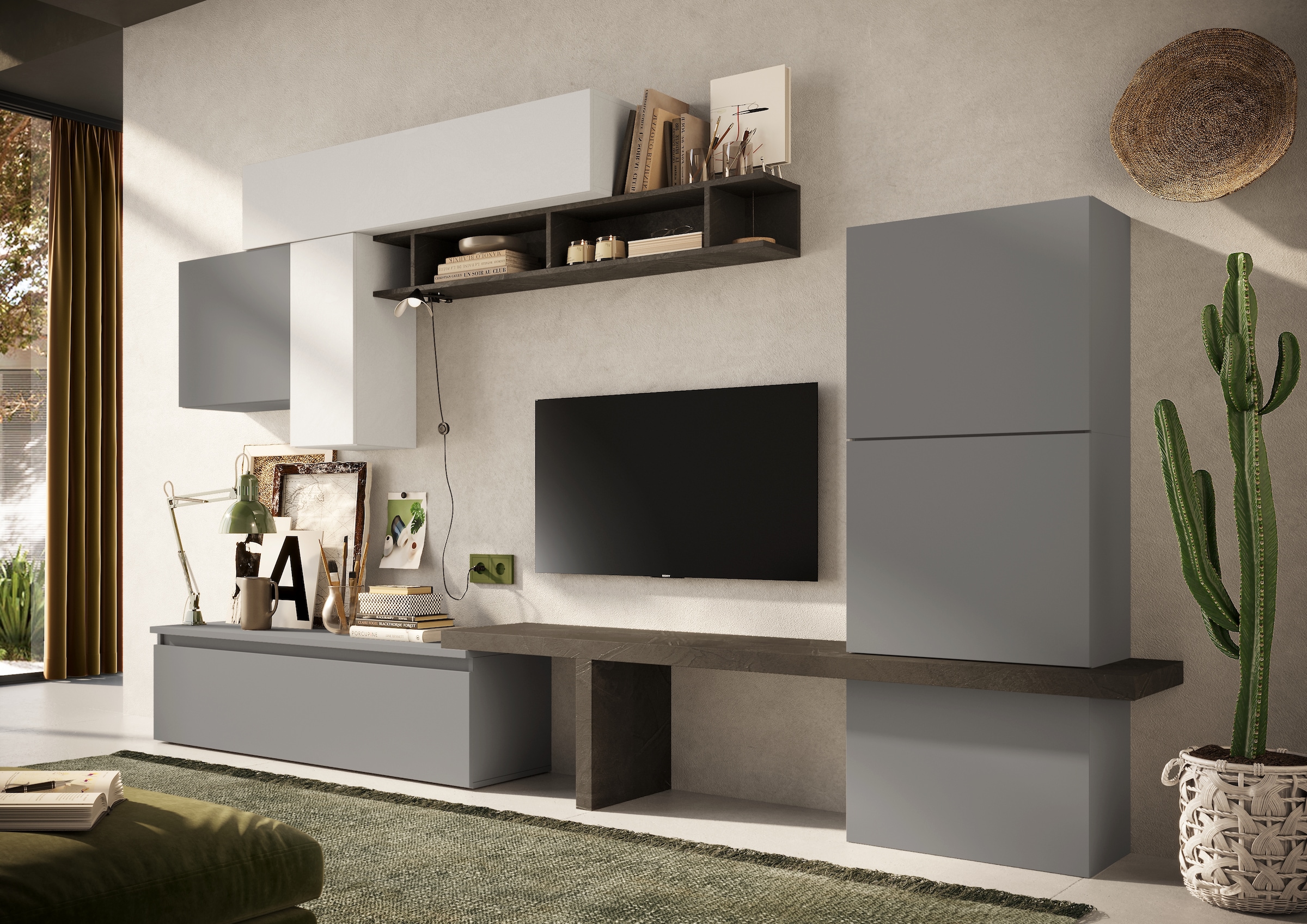 Home affaire Wohnwand "Infinity, 9tlg. Breite 295 cm, Höhe variabel, Schran günstig online kaufen