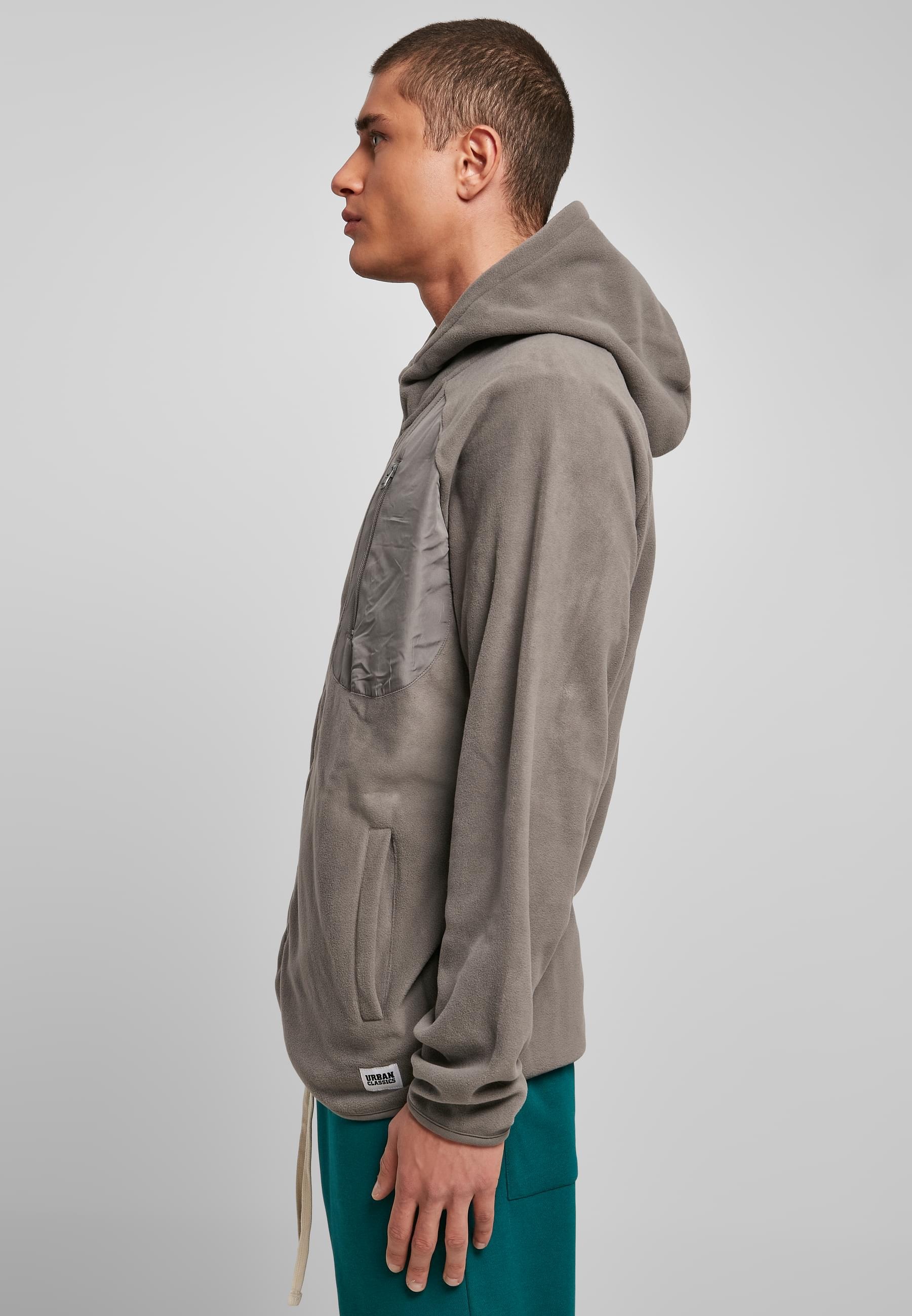 URBAN CLASSICS Sweatjacke »Urban Classics Herren Polar Fleece Zip Hoody«