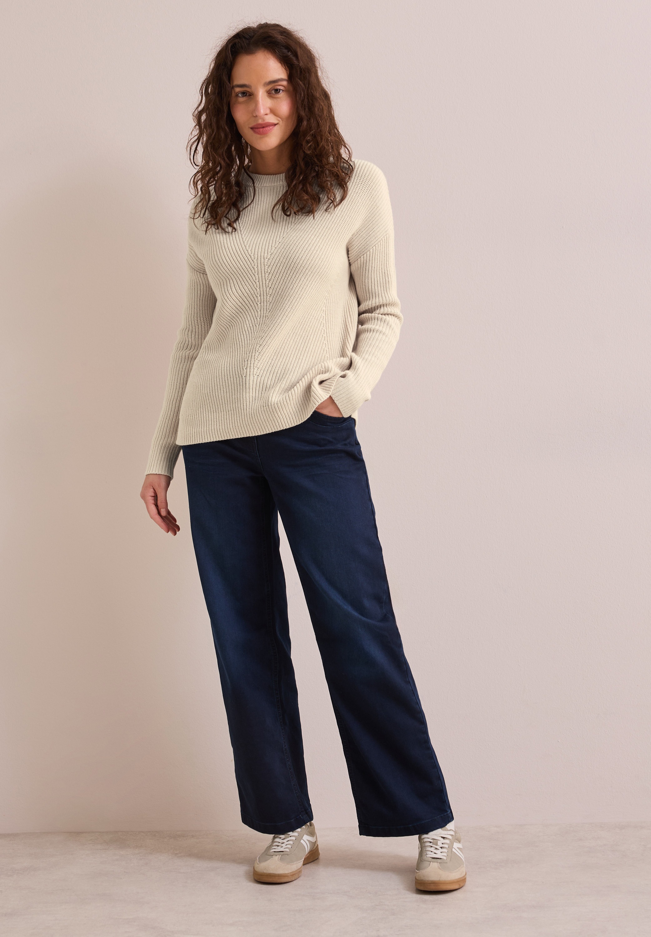 Cecil Strickpullover, mit Rundhalsausschnitt
