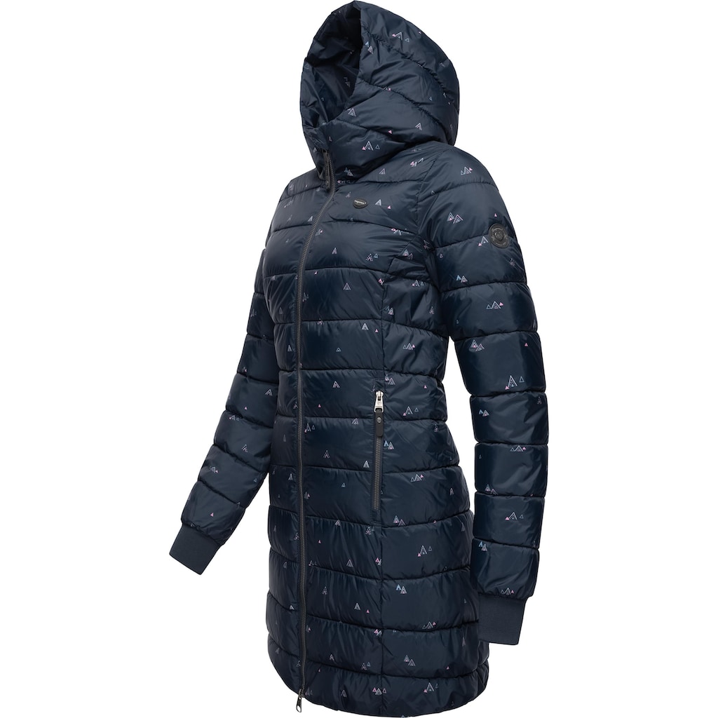 Ragwear Steppjacke »Tiasa Long«, mit Kapuze