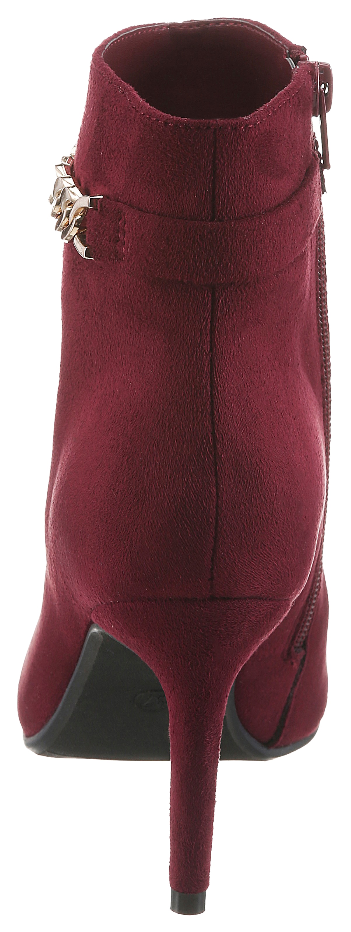 Aniston SHOES Stiefelette  Ankle Boots mit goldener Zierkette - NEUE KOLLEKTION