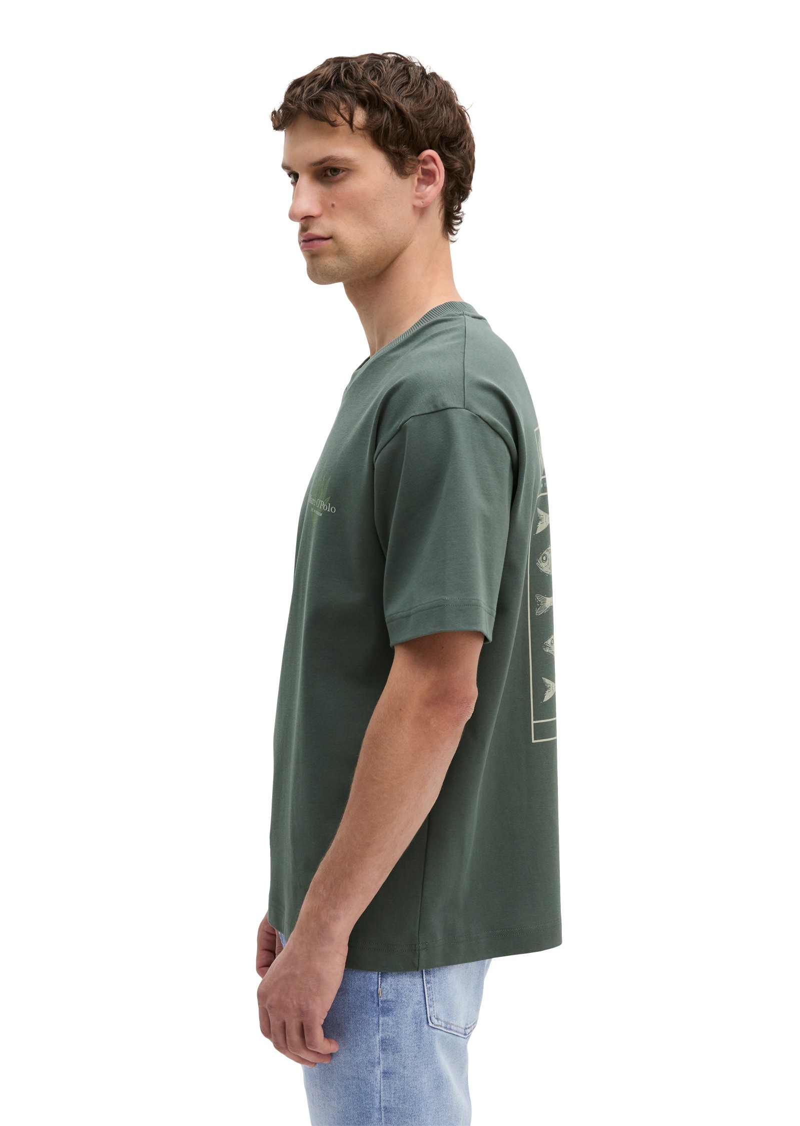 Marc O'Polo T-Shirt »mit maritimer Rückenprint«