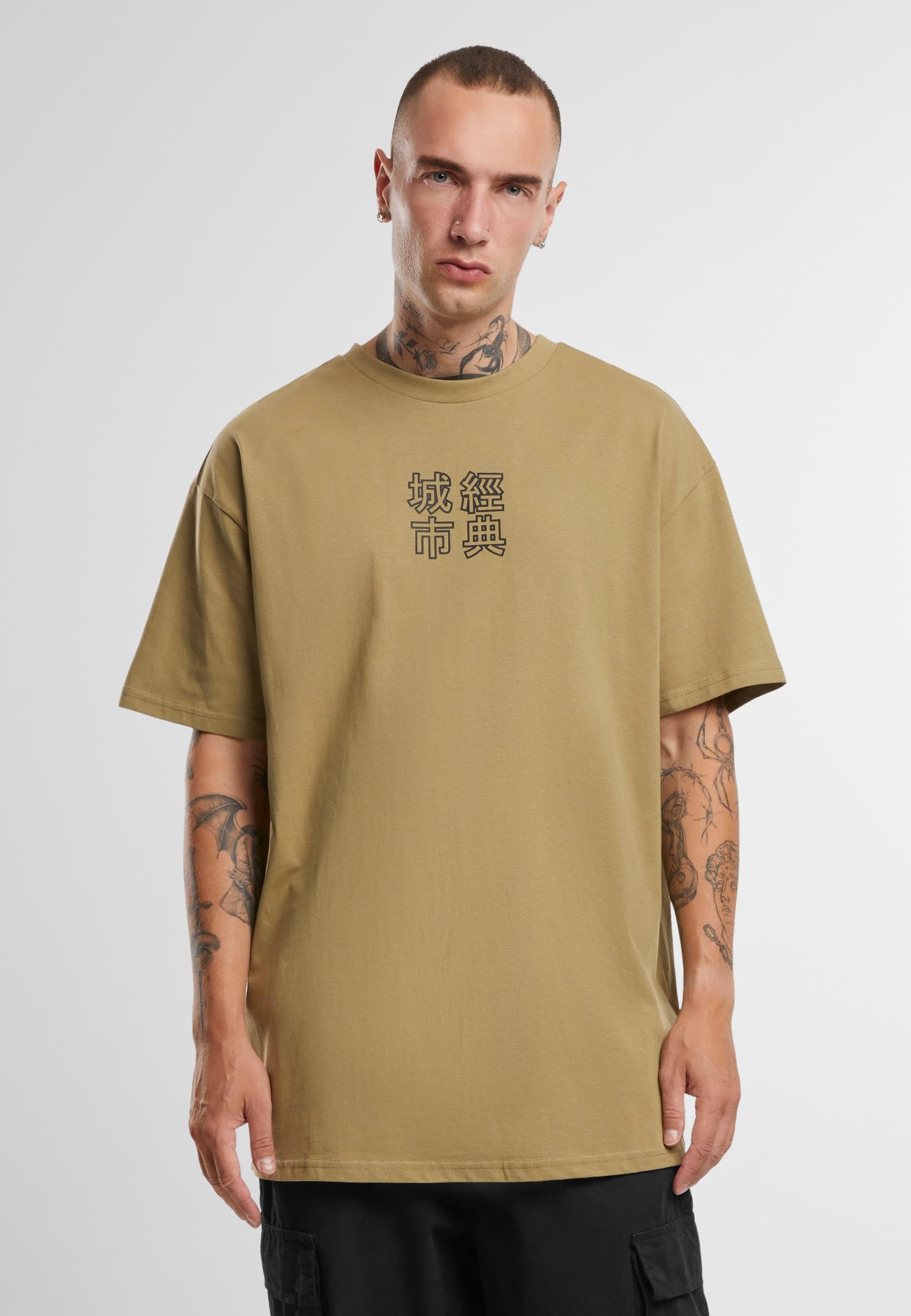 URBAN CLASSICS T-Shirt »Urban Classics Herren Chinese Symbol Tee«, (1 tlg.)