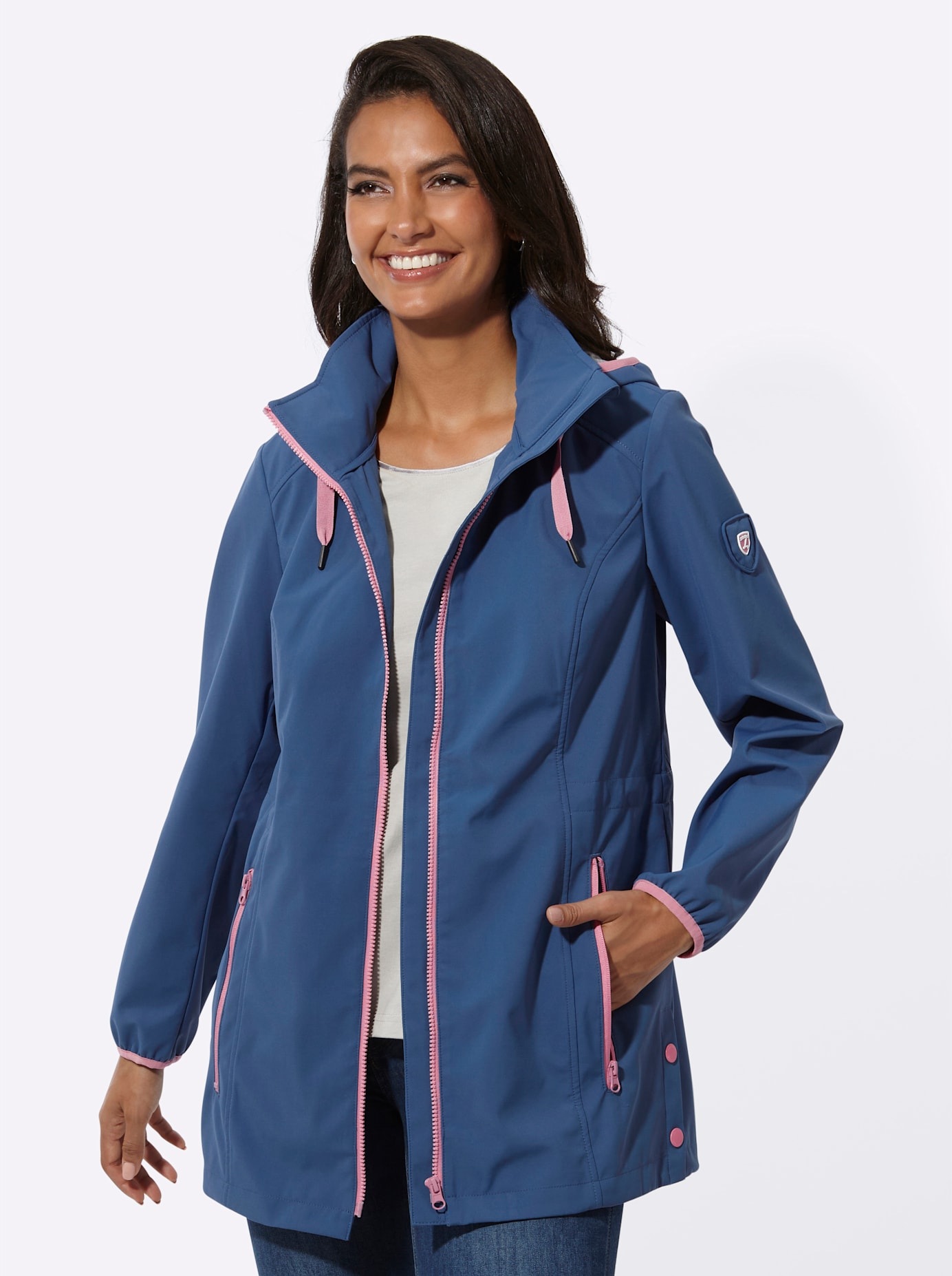 Casual Looks Softshelljacke, mit Kapuze