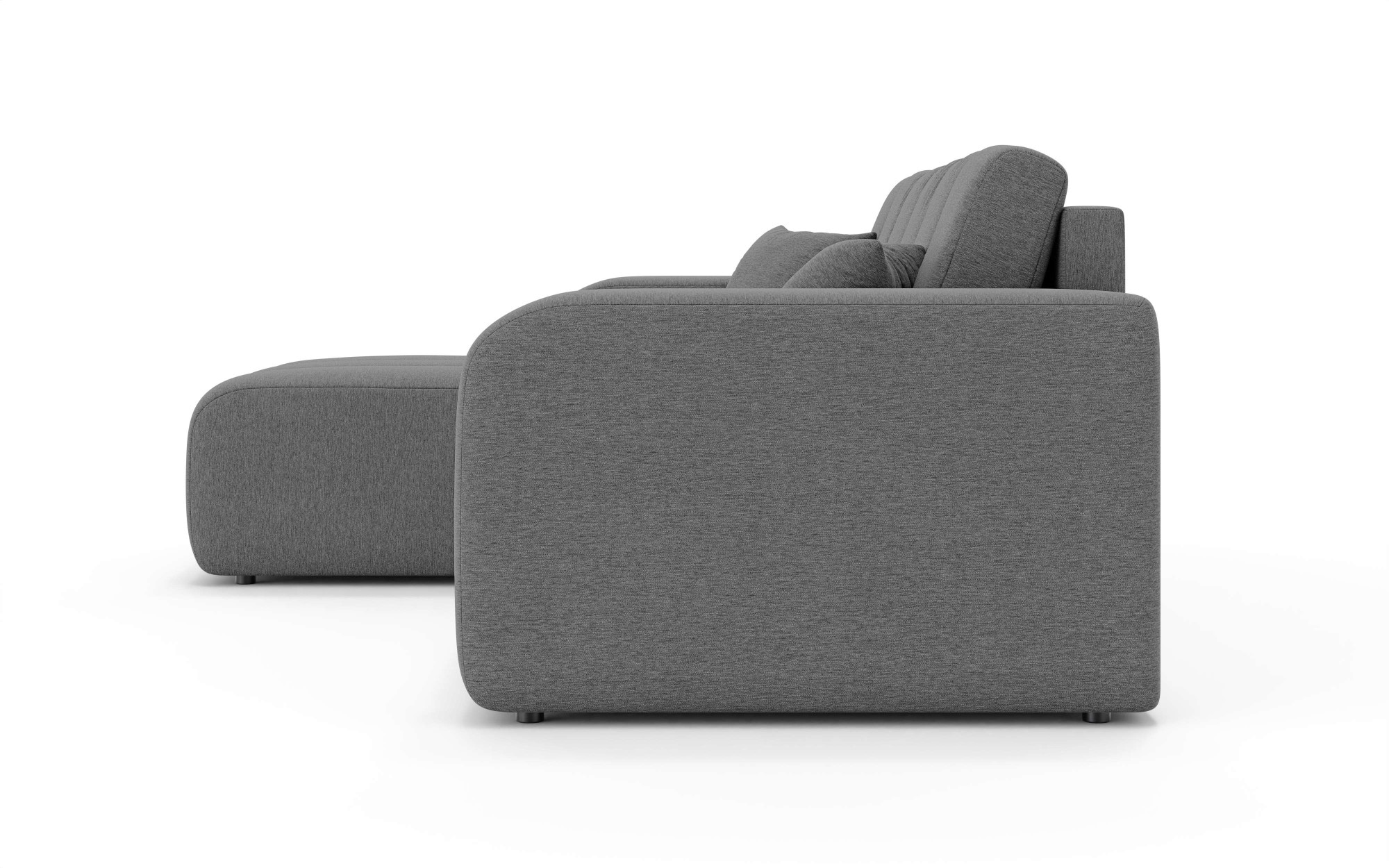 INOSIGN Ecksofa »CASSY L-Form, Schlafsofa mit Bettkasten, Maße B/T/H: 245/165/88 cm«, mit 2 Rückenkissen, Recamiere rechts oder links bestellbar