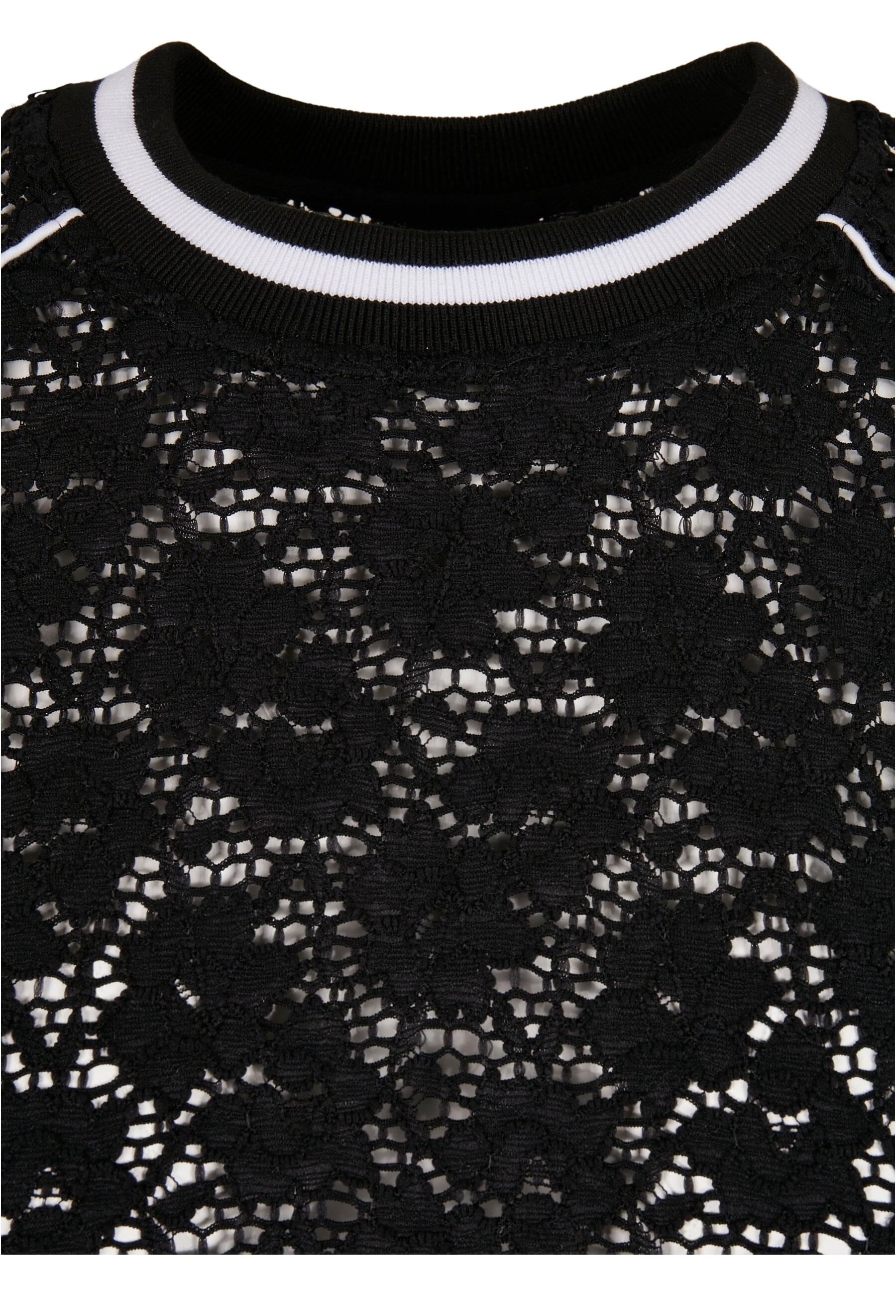 URBAN CLASSICS Collegejacke »Urban Classics Damen Ladies Short Lace College Crew«, (1 St.), ohne Kapuze