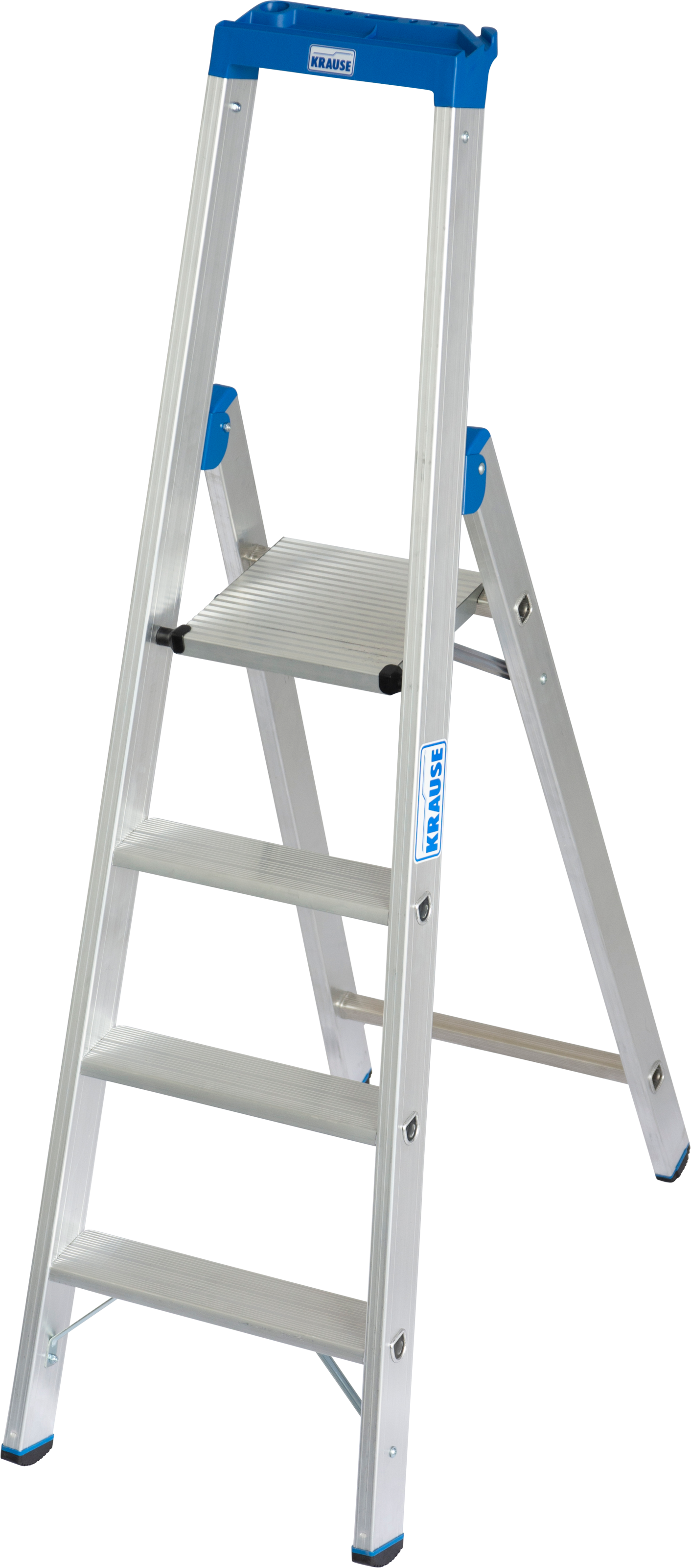 KRAUSE Stehleiter "STABILO", 4 Sprossen, silber, Leitern