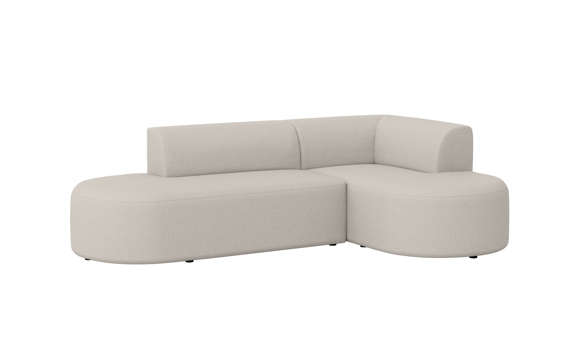 andas Ecksofa »Ecksofa Tvinne mit Ottomane links oder rechts bestellbar«, L-Form, mit Wellenunterfederung, BxTxH 260x170x73 cm