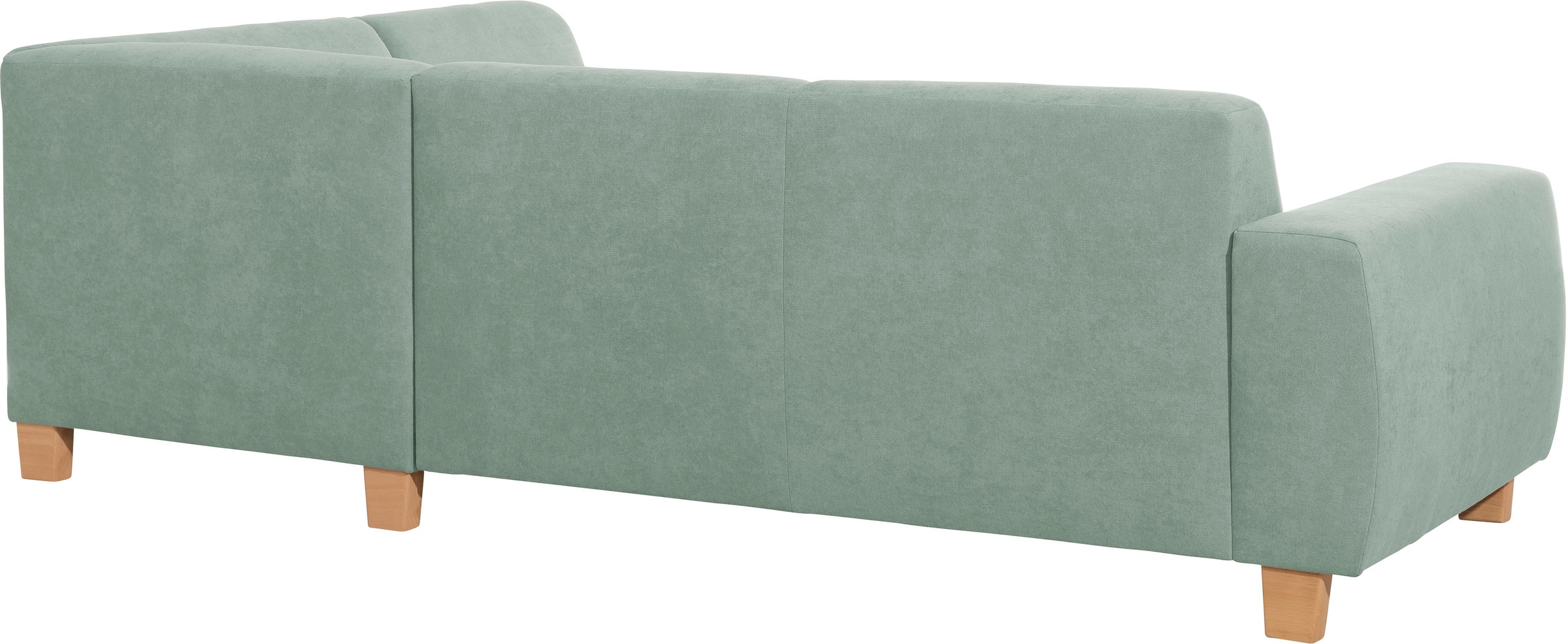 Max Winzer® Ecksofa »Blackpool modern, mittlere Sitzhärte mit hochwertiger Schaumpolsterung«, Lounge-Charakter durch niedrigen, leicht gewölbten Rücken