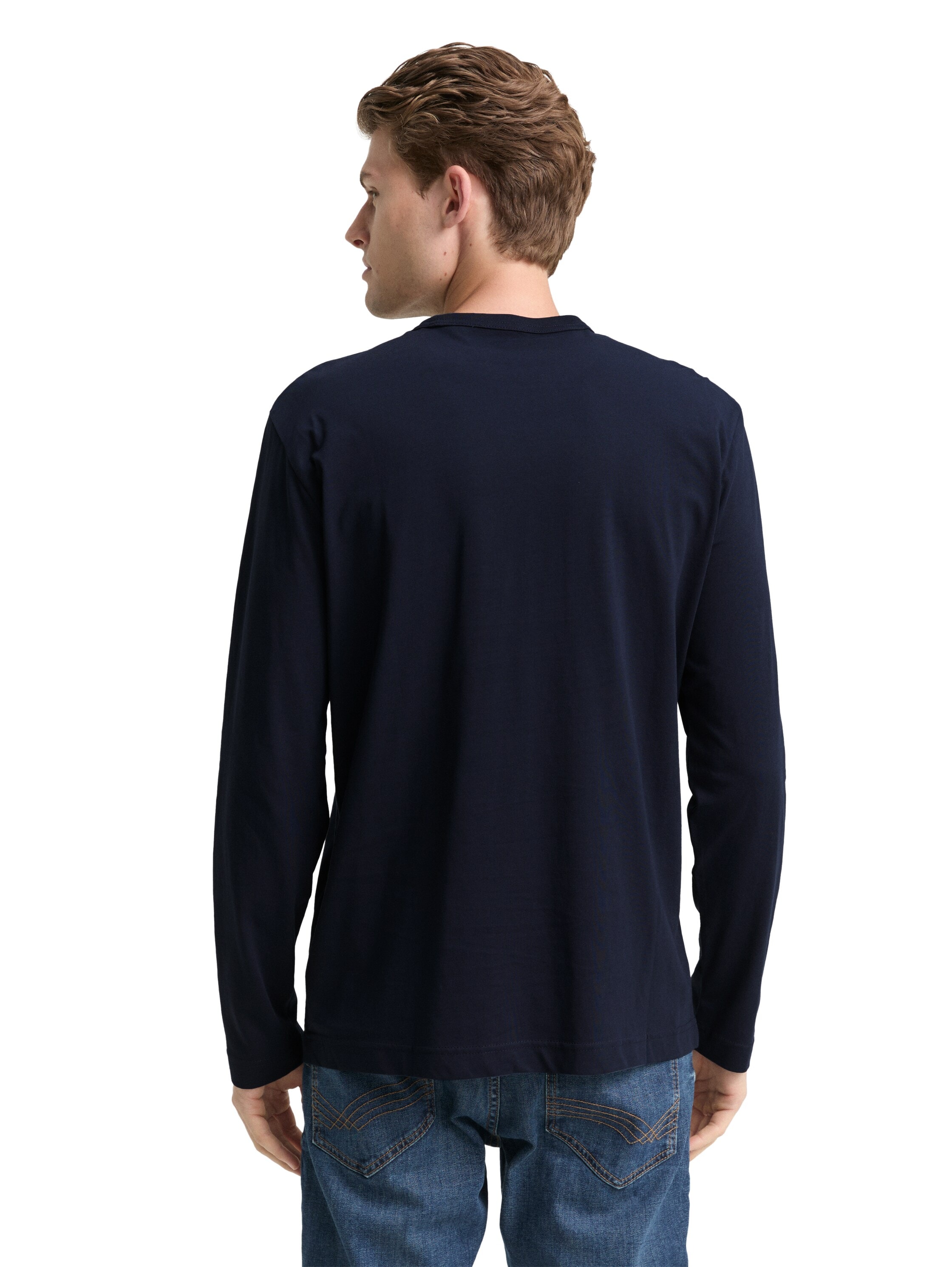 TOM TAILOR Langarmshirt mit Logo Schriftzug