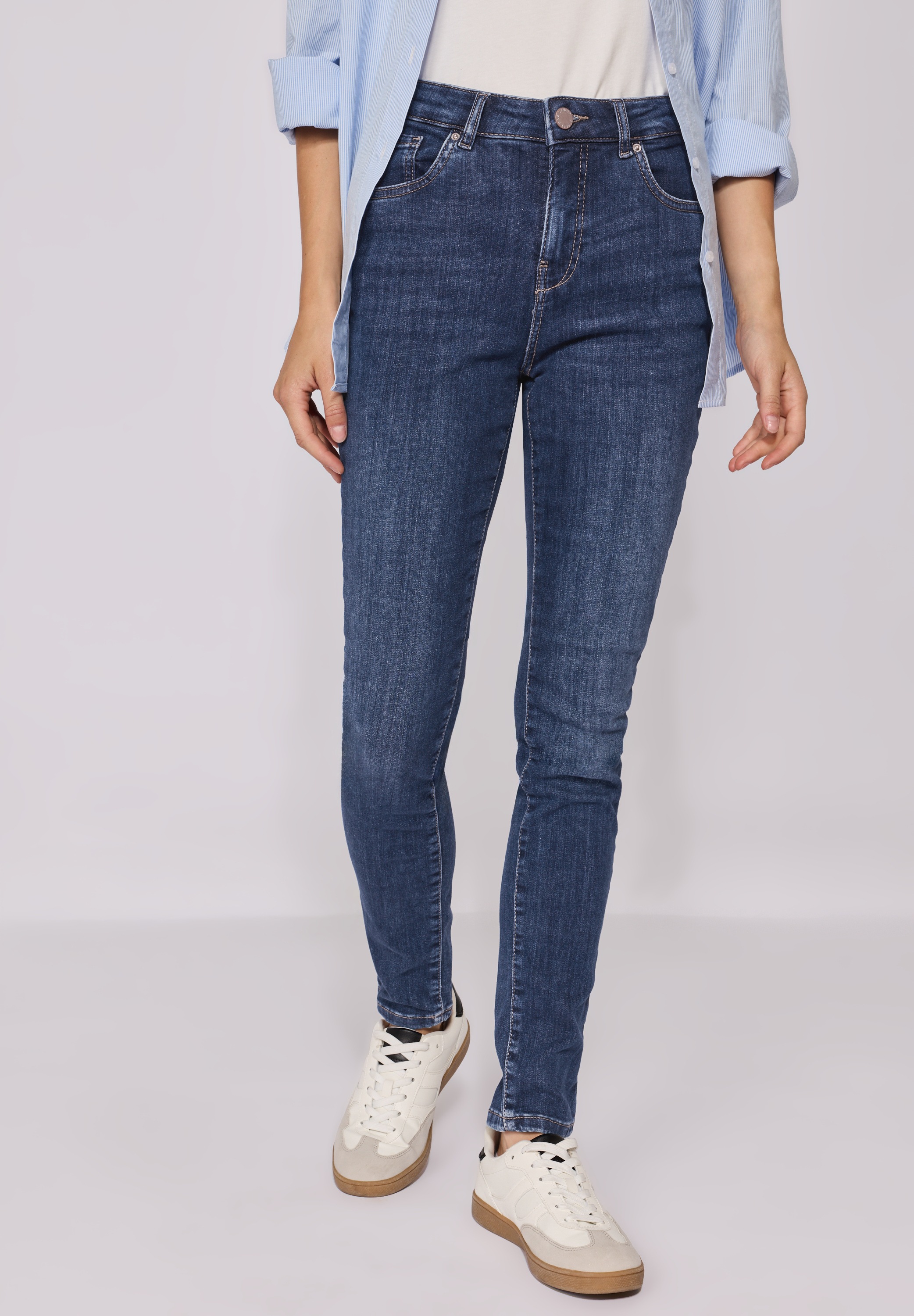 STREET ONE STUDIO Skinny-fit-Jeans, High Waist