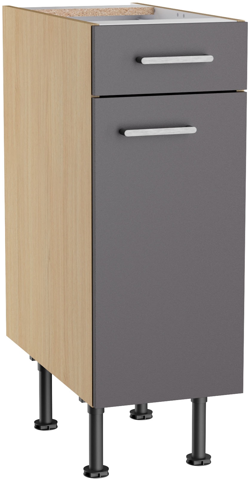 KOCHSTATION Unterschrank "KS-Lucy" Breite 30 cm, höhenverstellbare Füße, Soft-Close