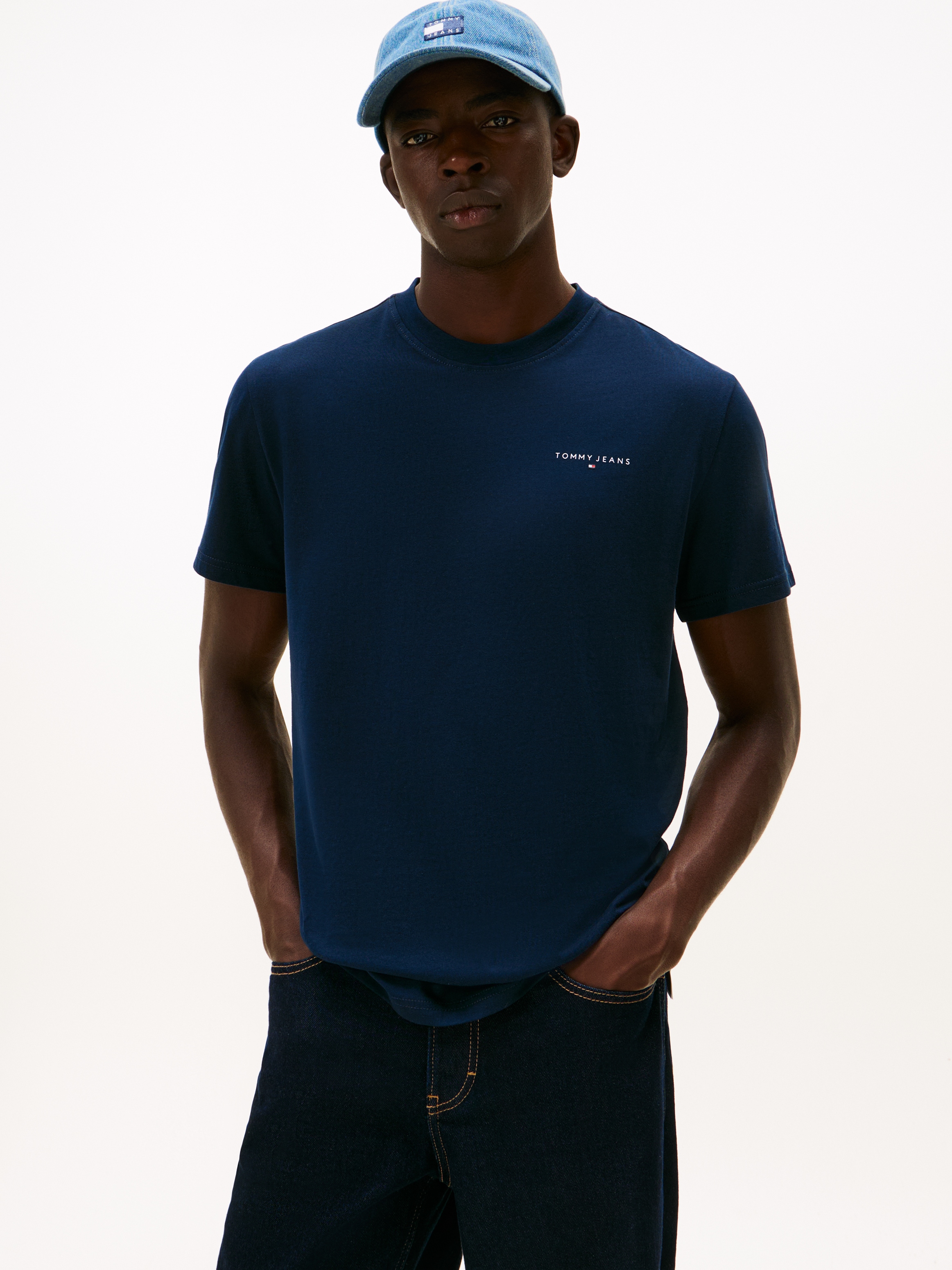 Tommy Jeans T-Shirt »TJM SLIM FIT LINEAR 2PACK« Packung, 2 Stk. Rundhals, Jersey