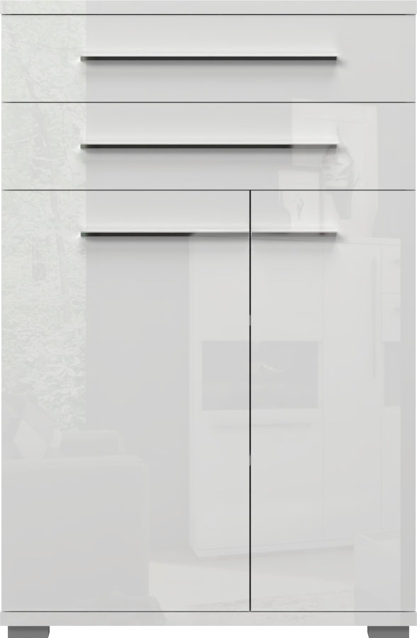 Places of Style Schuhschrank "Piano", (H/B/T): 117/76/35cm), UV lackiert, h günstig online kaufen