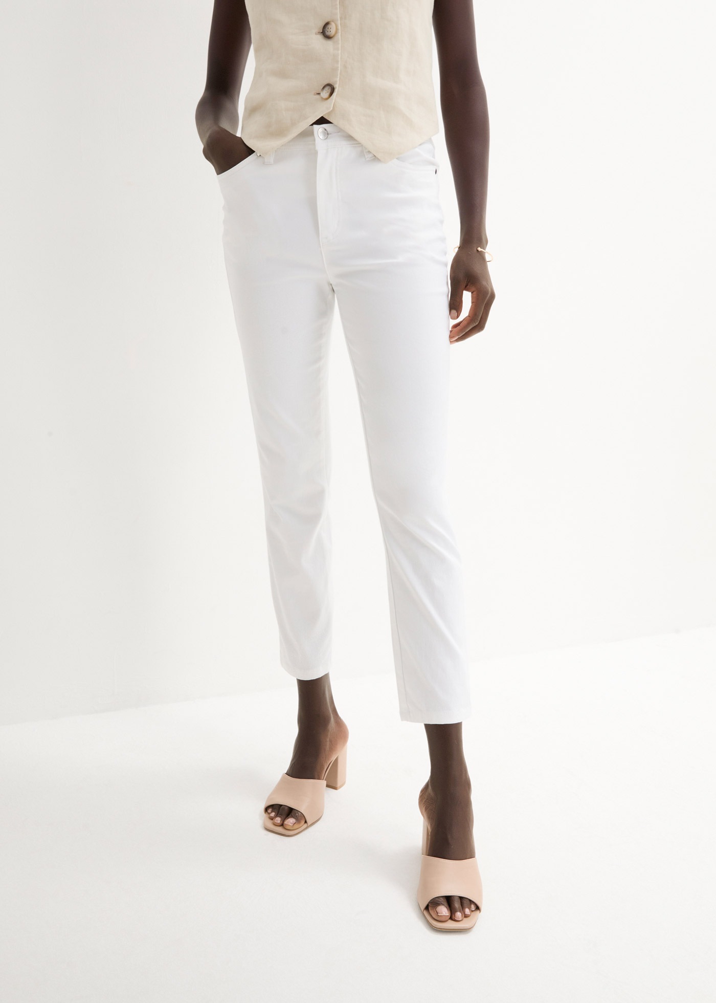 bonprix Stretch-Hose "Stretchhose aus Baumwolle" aus Baumwolle, Polyester u günstig online kaufen