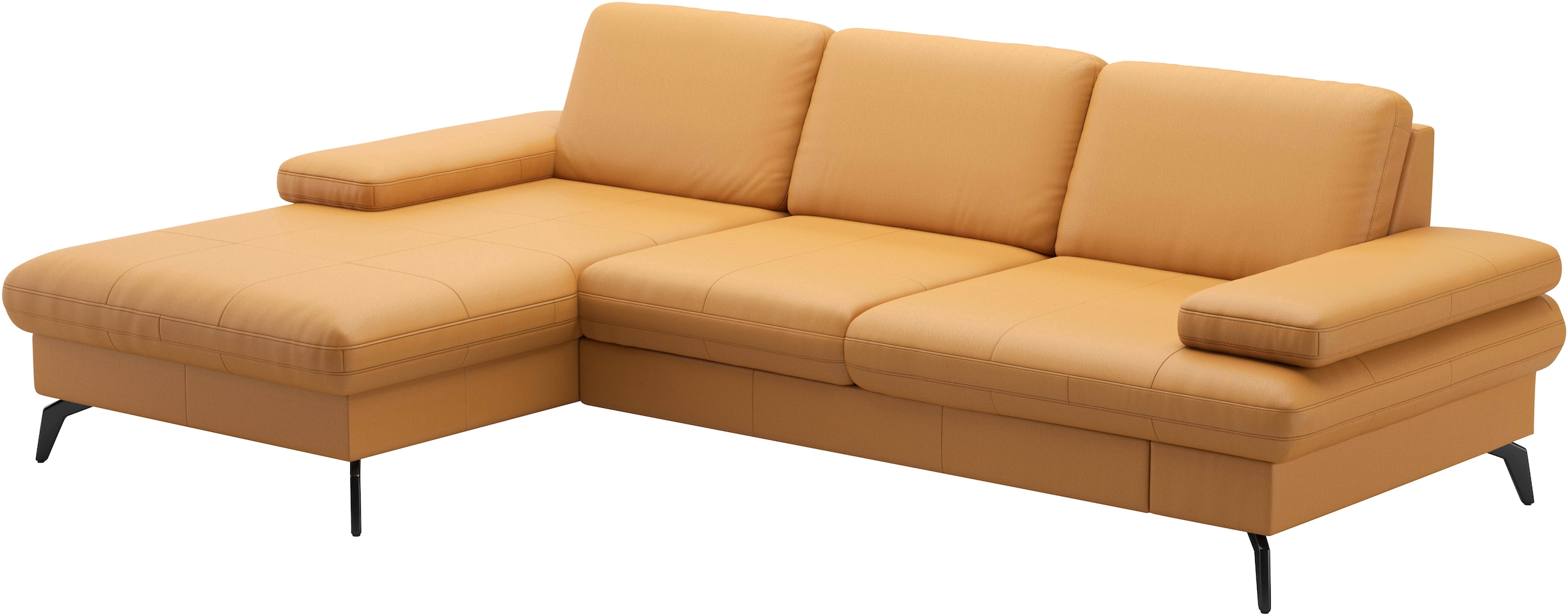 sit&more Ecksofa »Morris L-Form, inkl. Sitztiefenverstellung«, wahlweise mit Armteilverstellung, Bettfunktion & Bettkasten