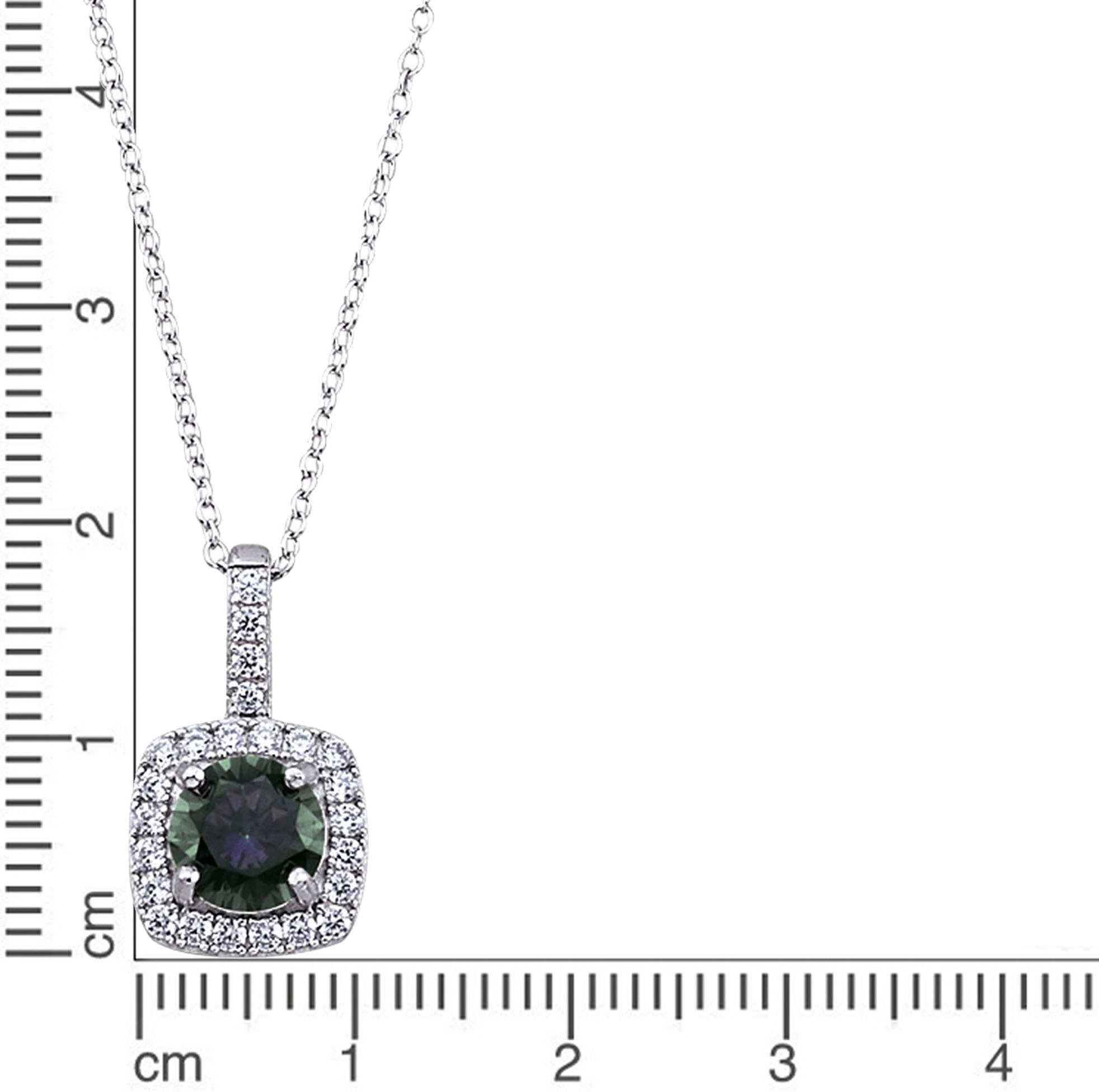Firetti Kette mit Anhänger »Schmuck Geschenk Silber 925 Halsschmuck Halskette Kissenform«, mit Zirkonia (synth.)