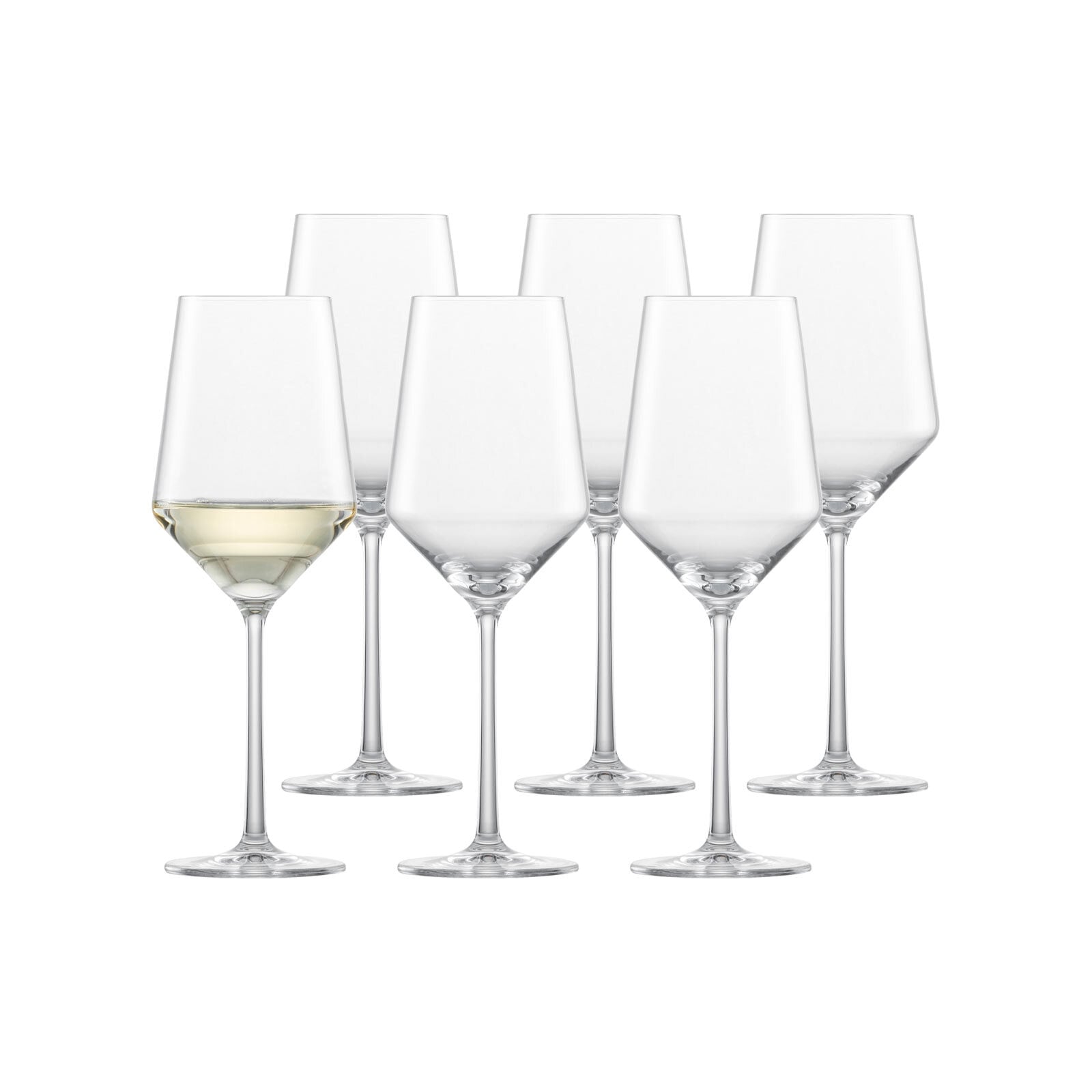 ZWIESEL GLAS Weißweinglas "Sauvignon Weißweingläser Pure 408 ml 6er Set transparent", transparent, Trinkgefäße