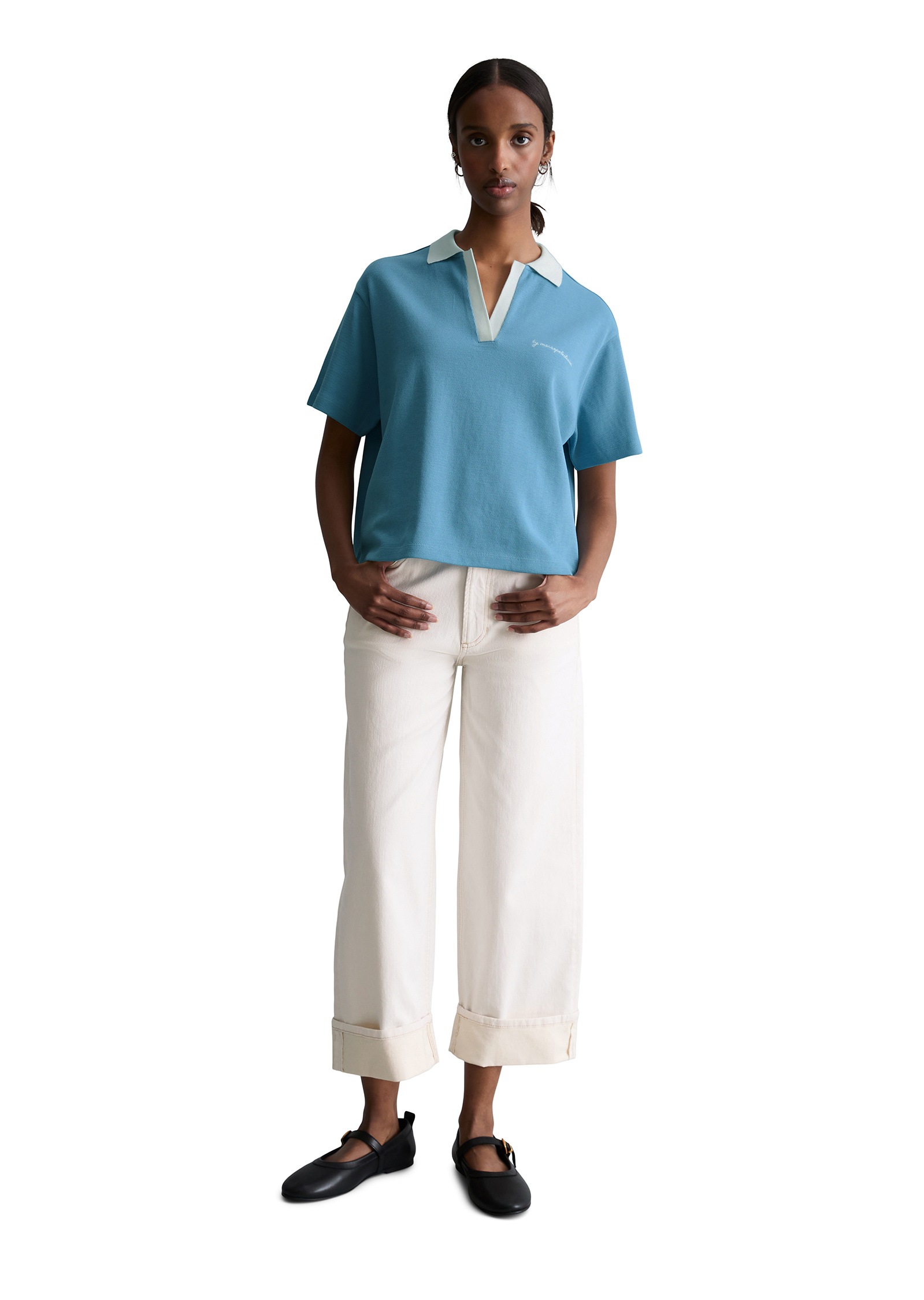 Marc O'Polo DENIM Poloshirt »aus reiner Bio-Baumwolle«