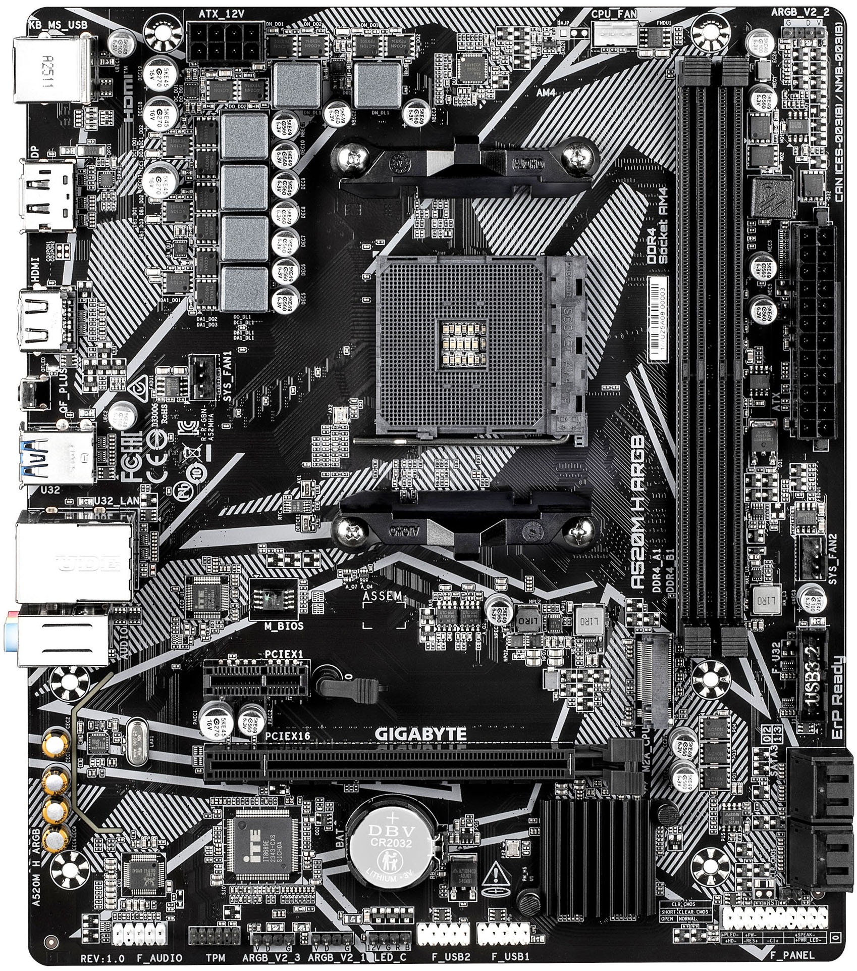 Gigabyte Mainboard »A520M H ARGB«
