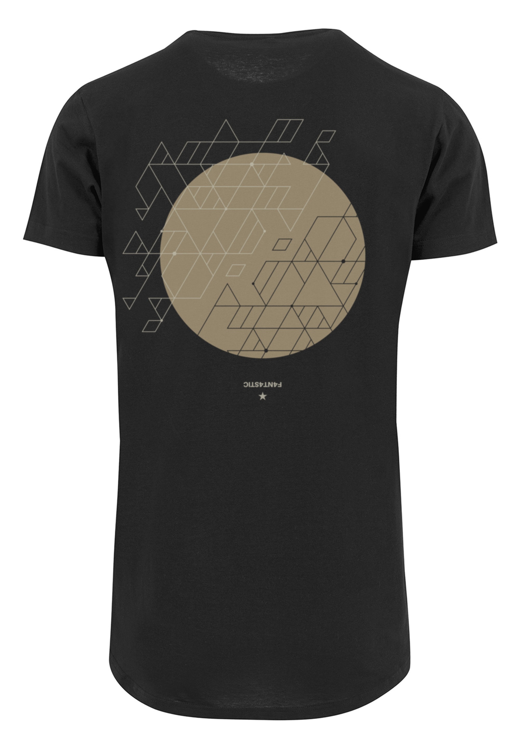 F4NT4STIC T-Shirt Geometrics Grau Print günstig online kaufen