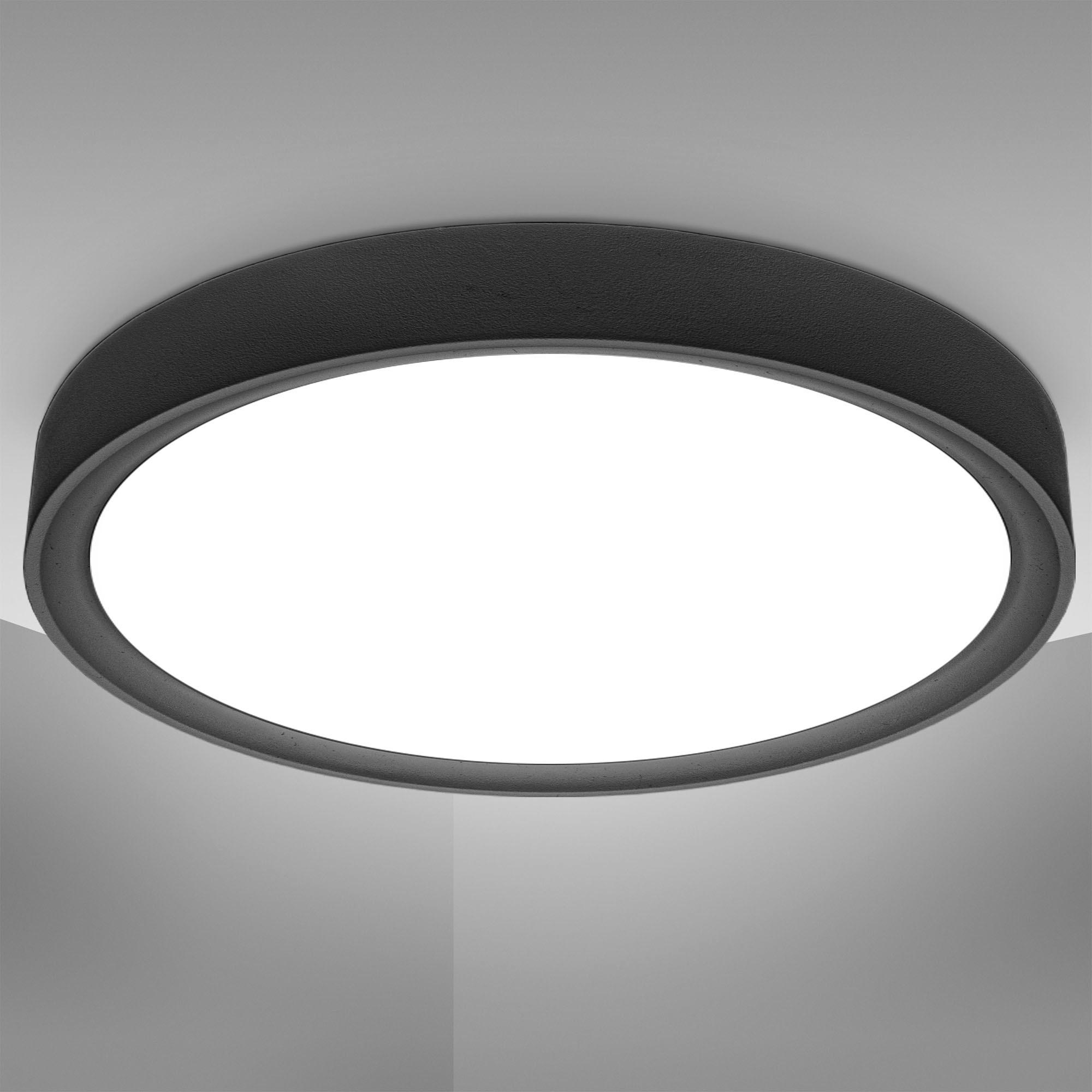 B.K.Licht LED Leuchten-Set, 2-teilig: LED Deckenleuchte + LED Stehlampe 