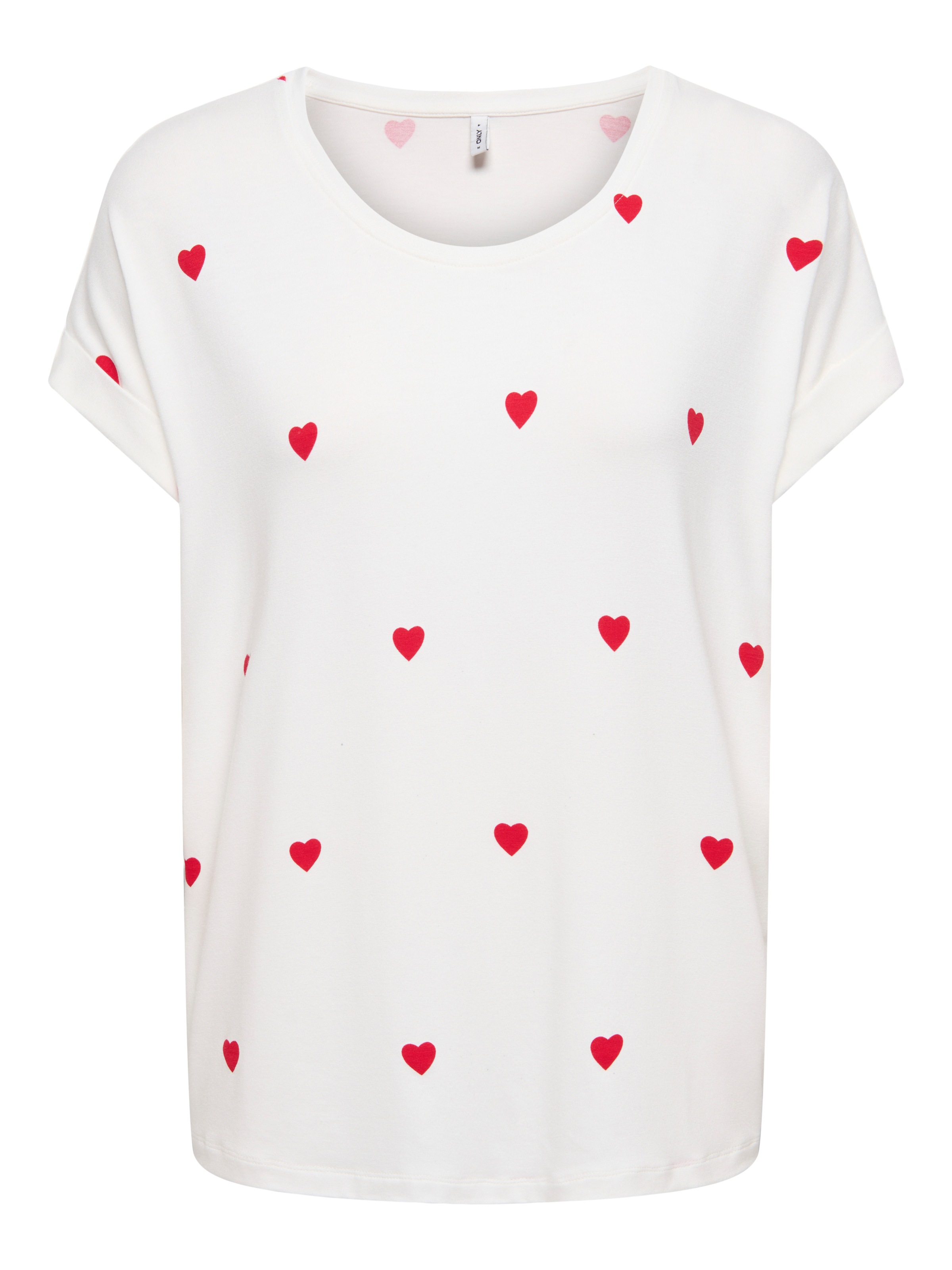 ONLY Kurzarmshirt »ONLMOSTER S/S AOP TOP CS JRS« Viskosemischung, Rundhals