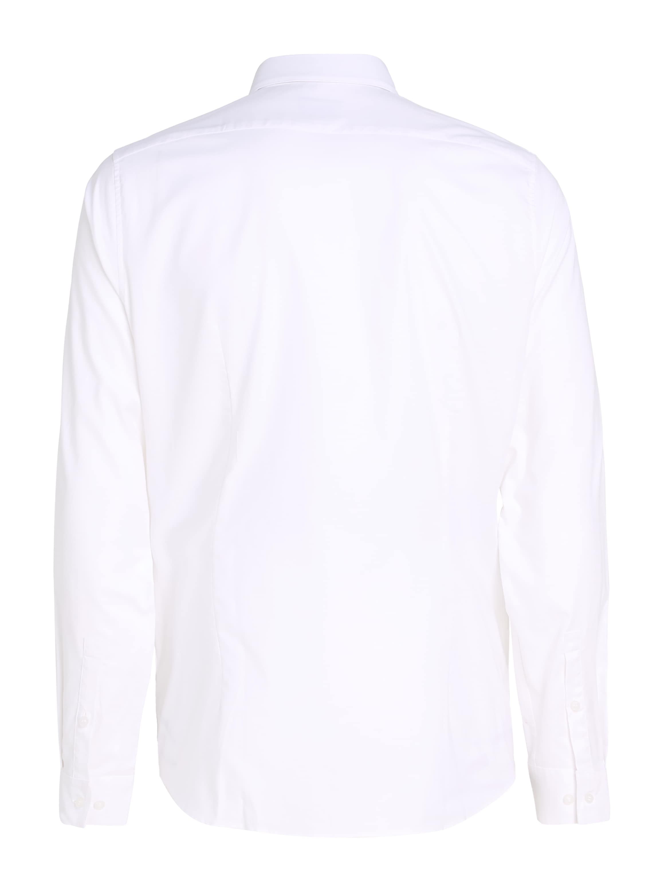 Calvin Klein Langarmhemd »OXFORD SOLID SLIM SHIRT«, mit Logoprägung