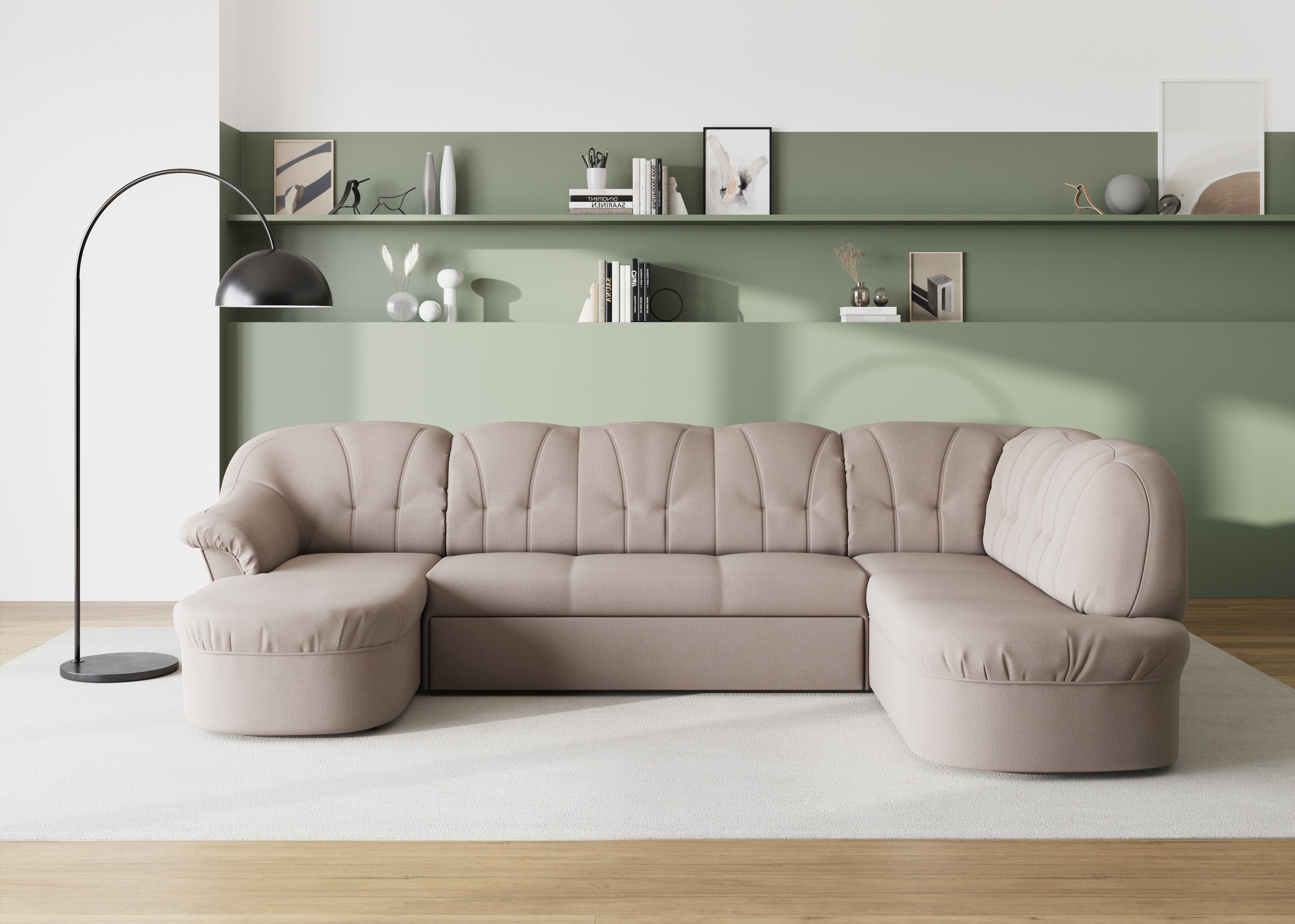 DOMO collection Wohnlandschaft "Pegnitz, zeitlos und modern, mit attraktive günstig online kaufen