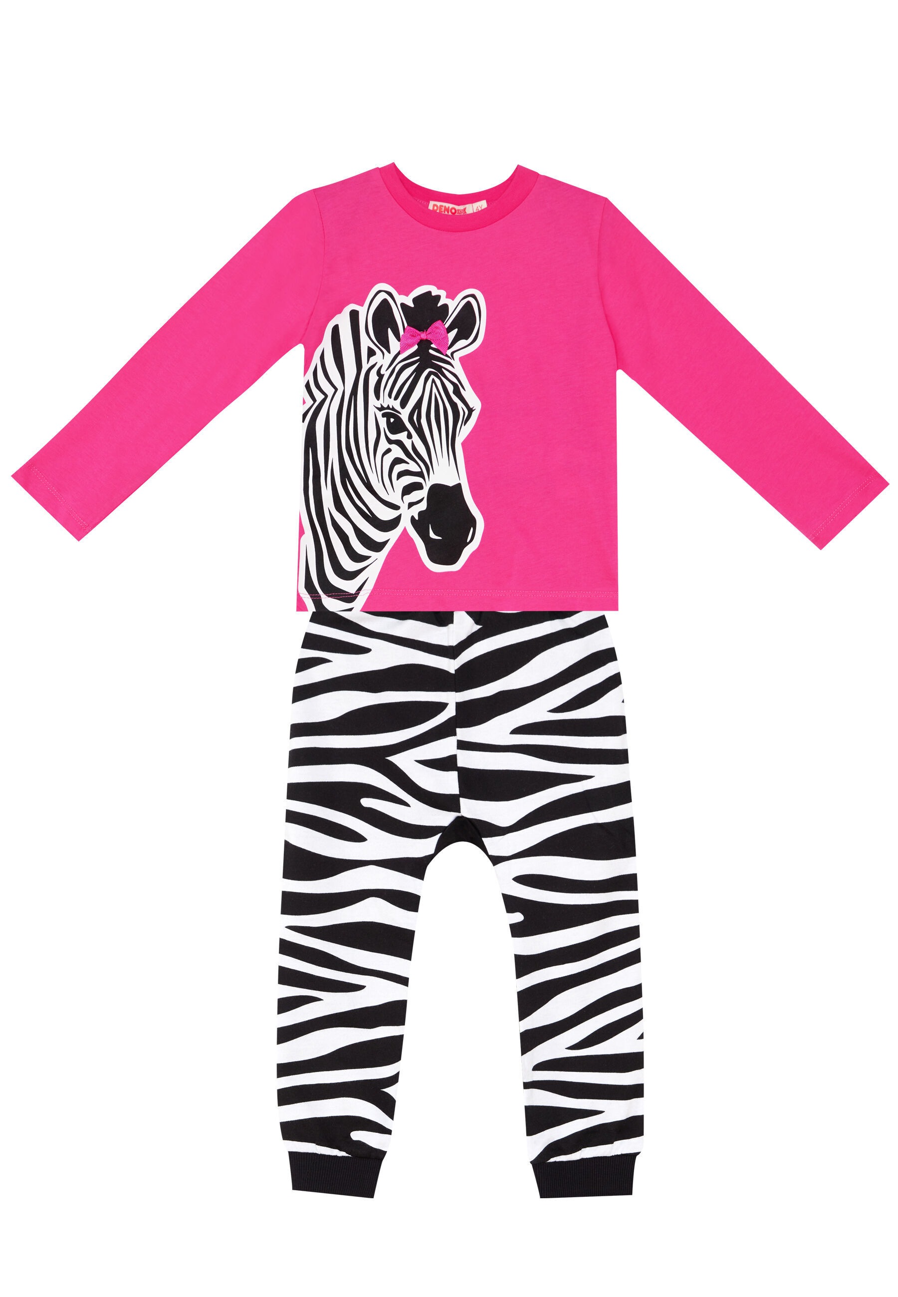 Denokids Hausanzug »Zebra« 2 tlg. mit Animal-Print