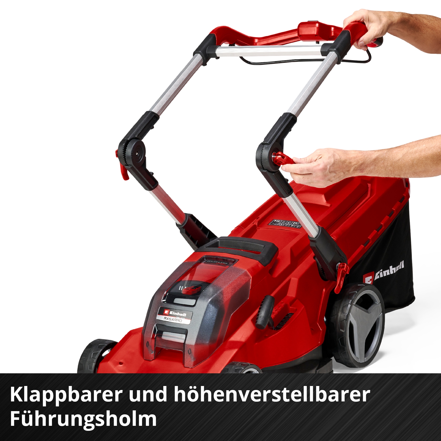 Einhell Akkurasenmäher »Einhell Power X-Change RASARRO 36/40«, mit 2x Akku 18V/4,0Ah und 2x Ladegerät