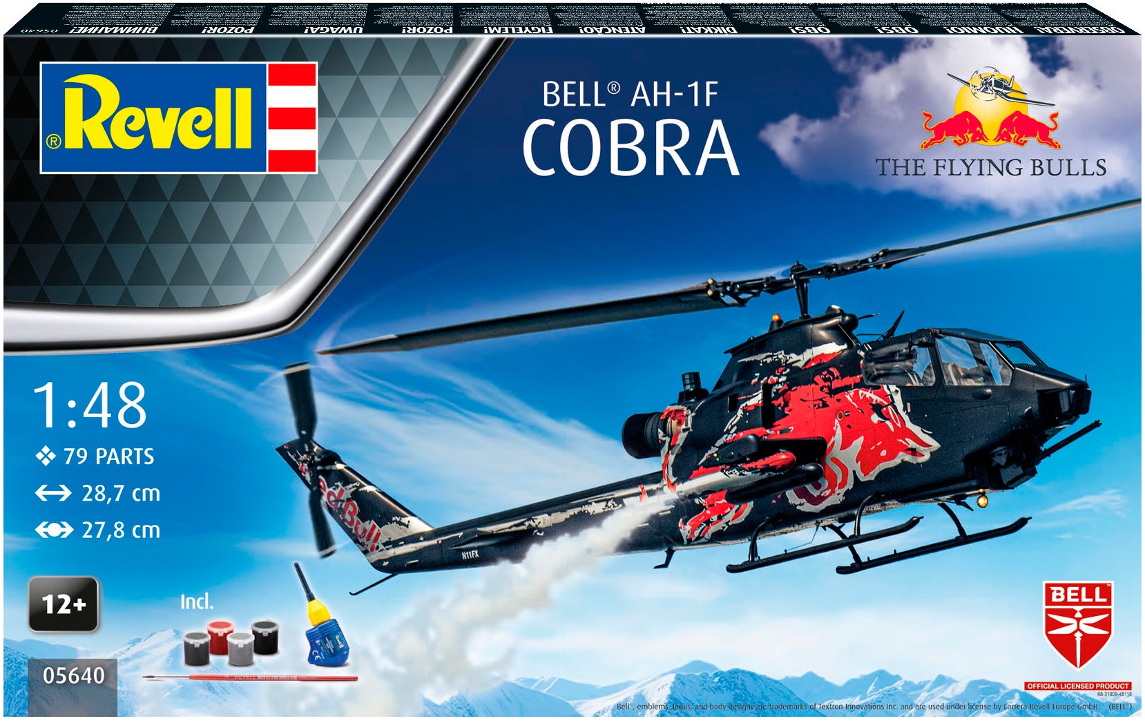 Revell® Modellbausatz »Geschenkset: Flying Bulls AH-1F Cobra«, 1:48