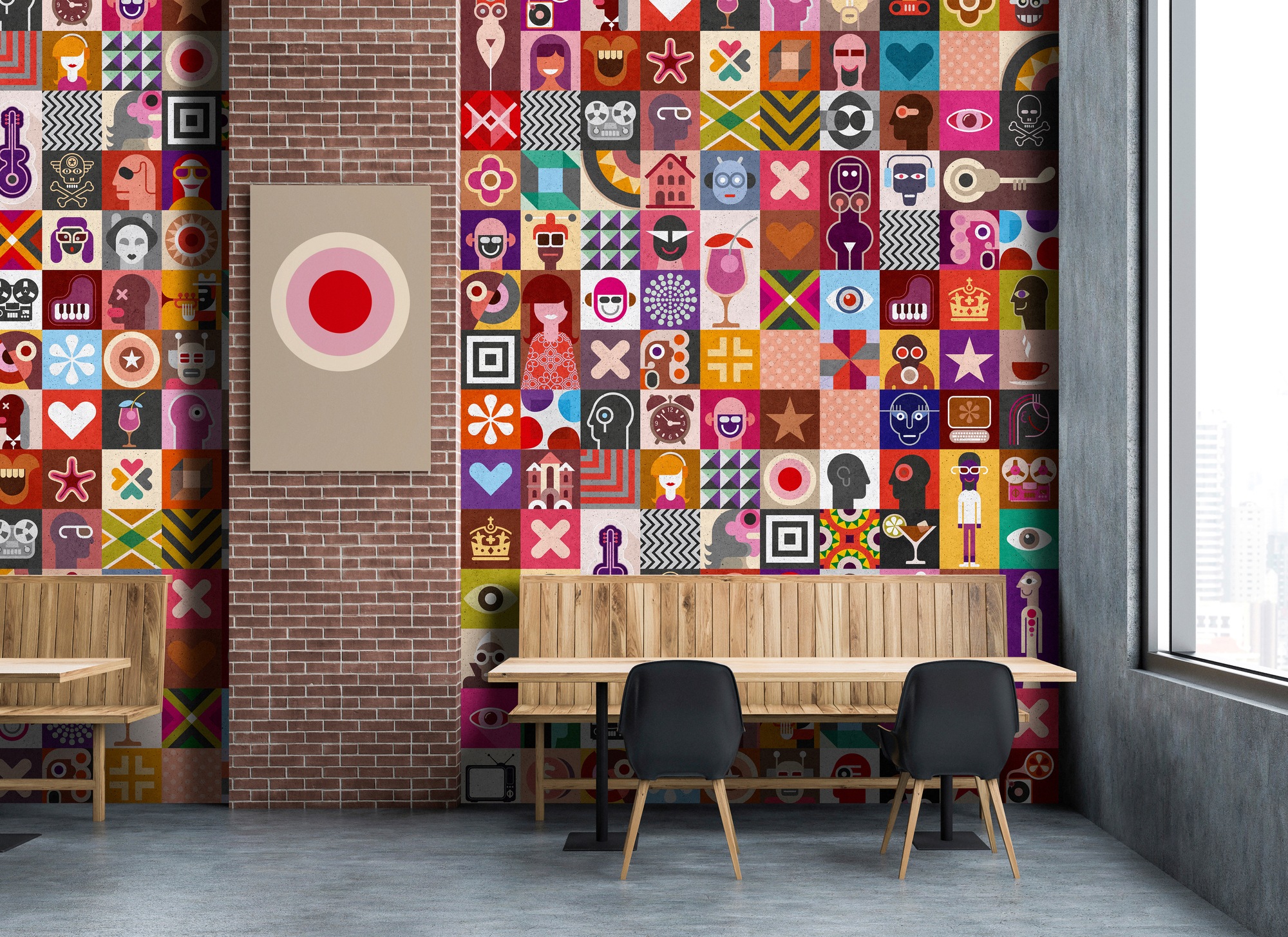 living walls Fototapete »Walls by Patel Come As You Are 1«, Vlies, Wand, Schräge