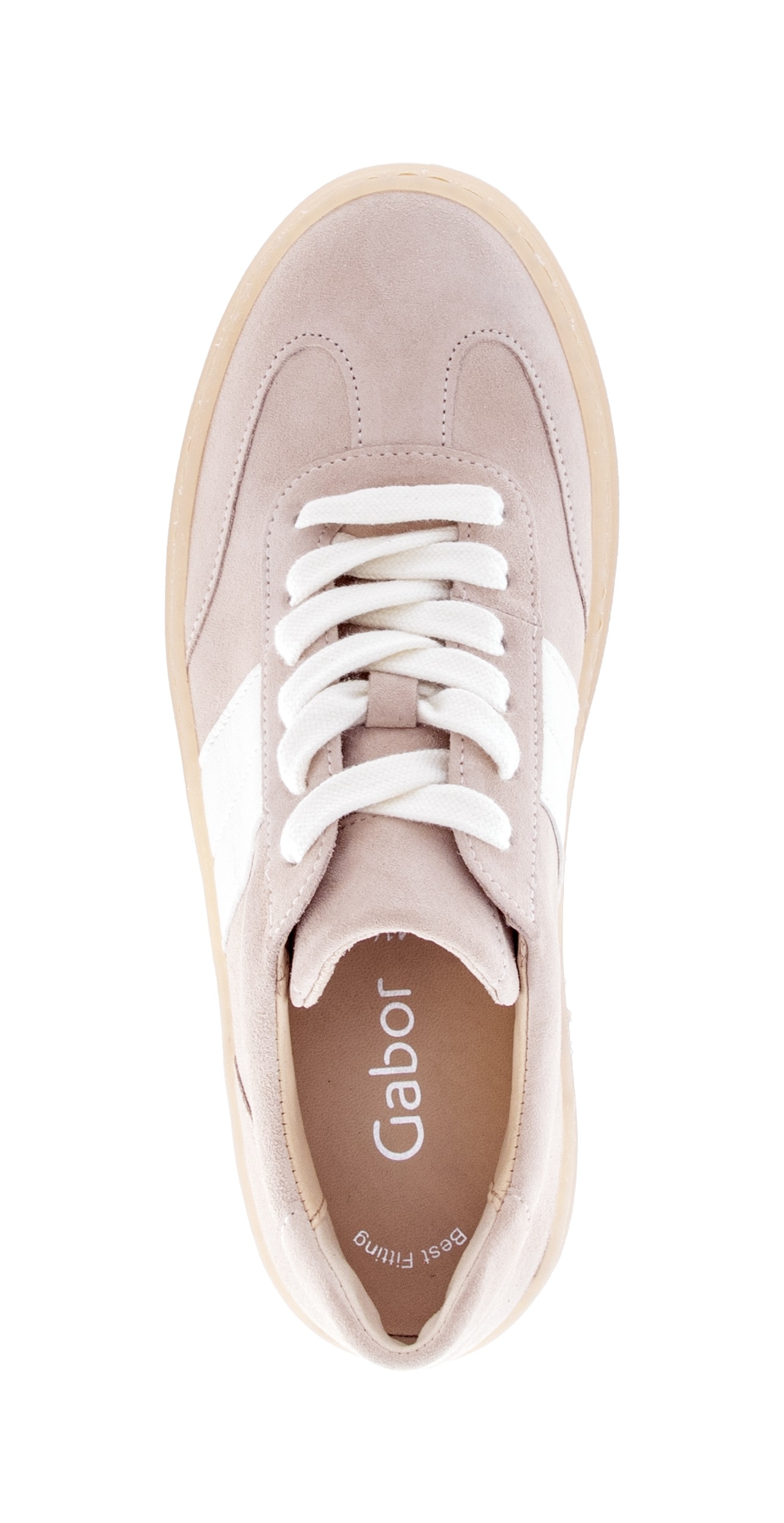 Gabor Plateausneaker  Freizeitschuh, Halbschuh, Schnürschuh mit transparenter Laufsohle