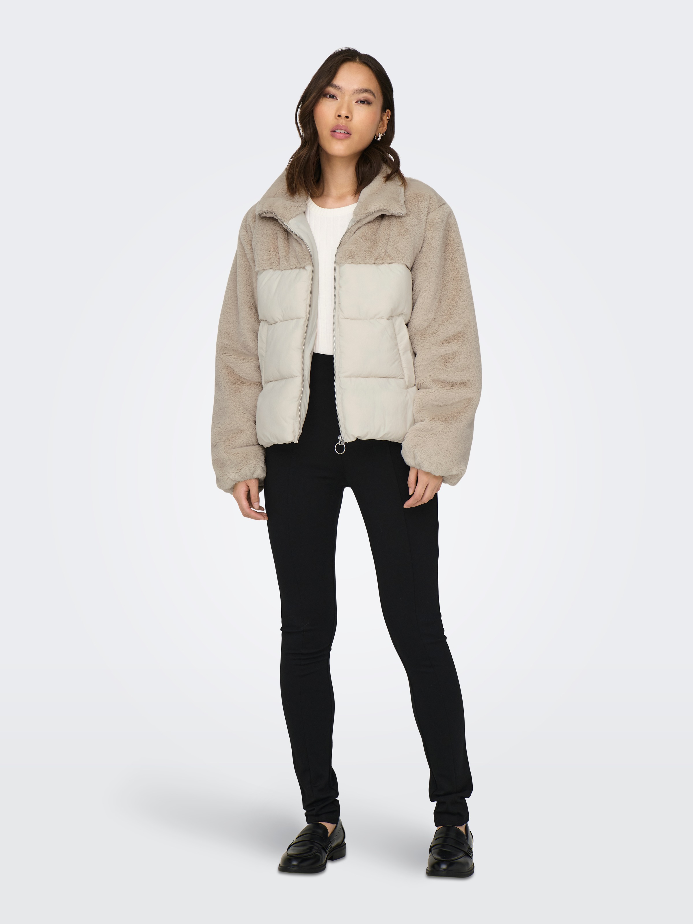 ONLY Steppjacke »ONLWANJA FUR PUFFER MIX JACKET CC OTW«