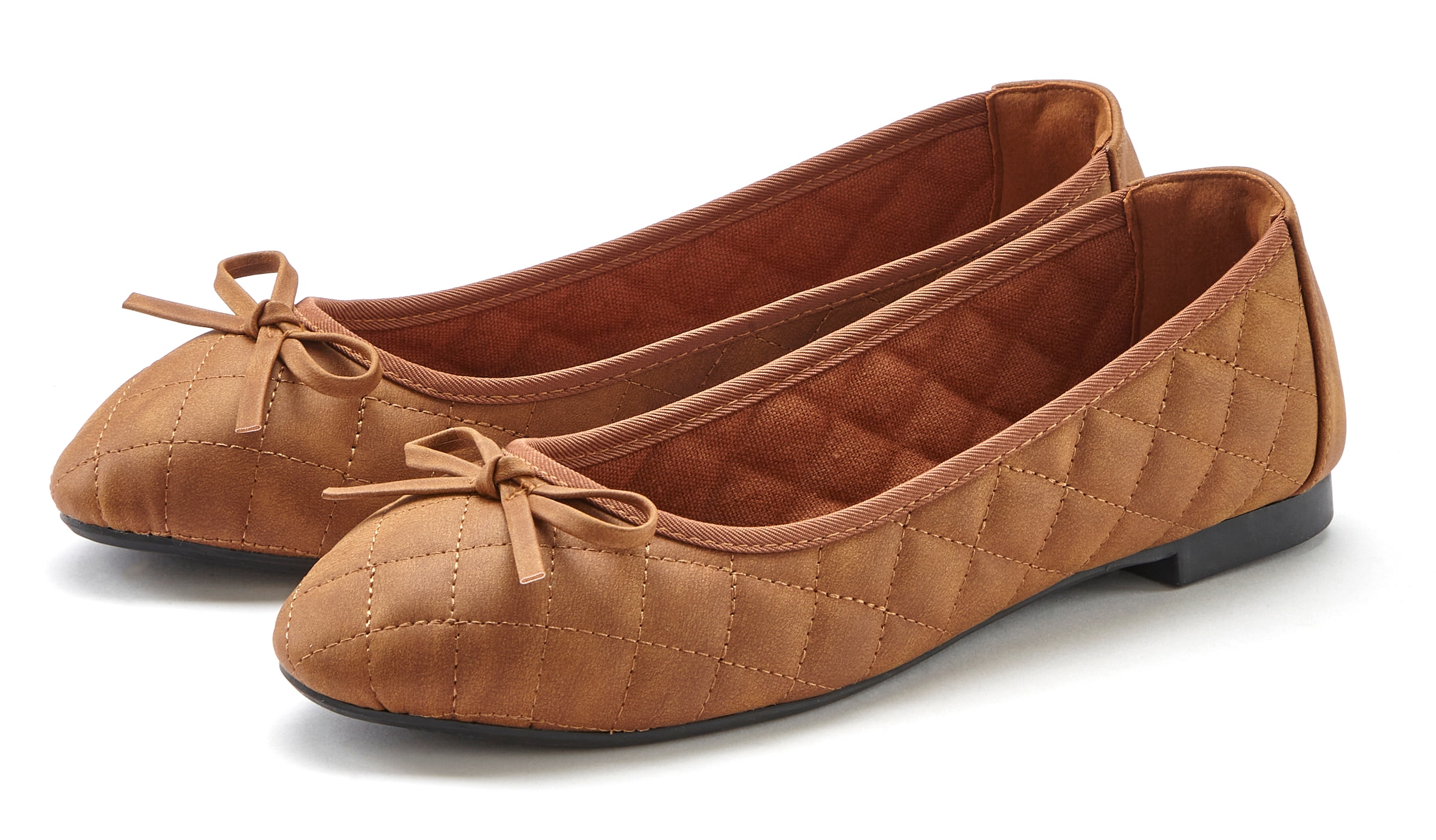 LASCANA Ballerina "Slipper, Schlüpfschuh", mit Schleifenapplikation VEGAN günstig online kaufen