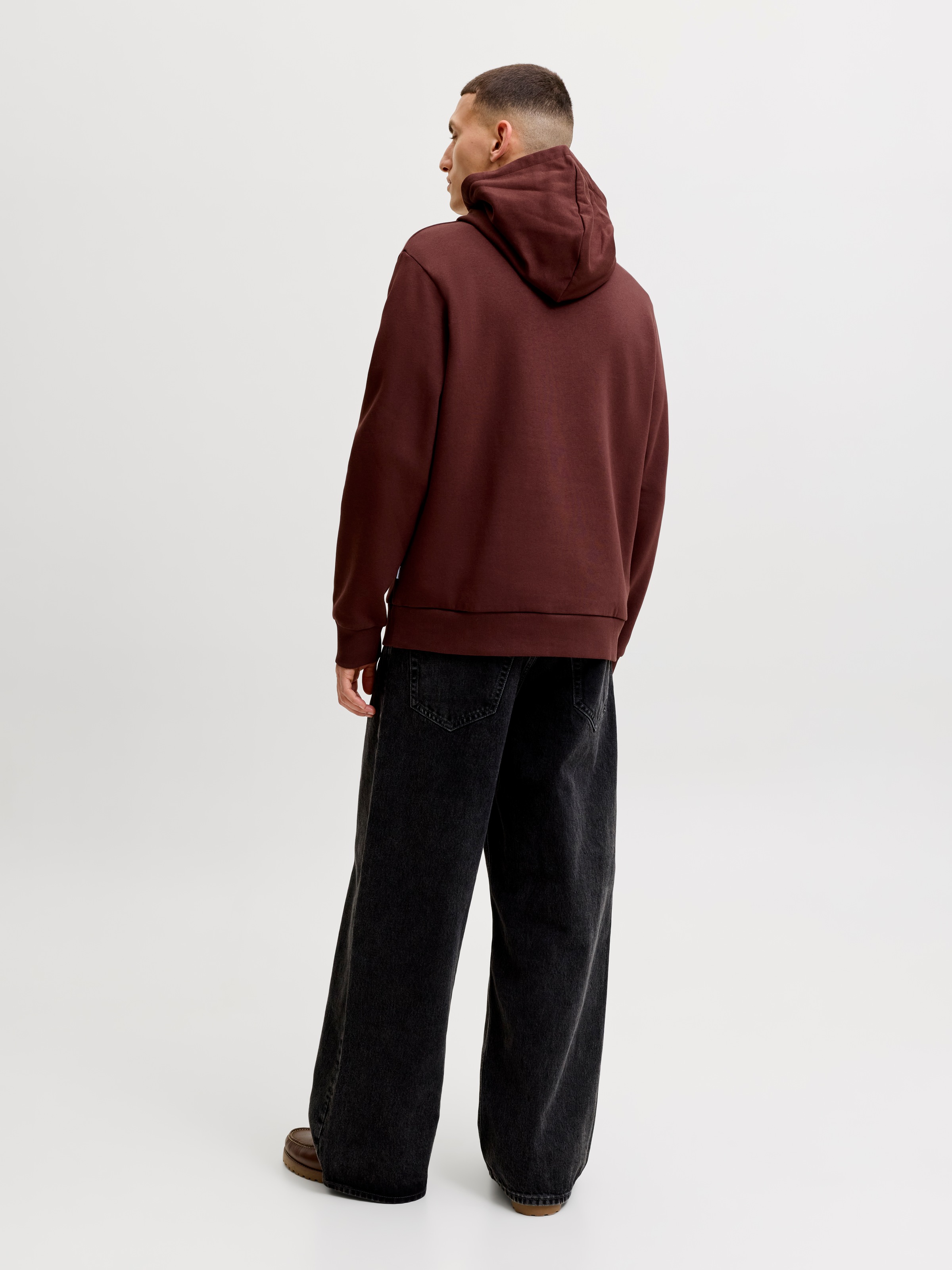 Jack & Jones Kapuzensweatshirt »JJELOGO SWEAT HOOD 2 COL AW26 SN«, Baumwollmischung, regular fit
