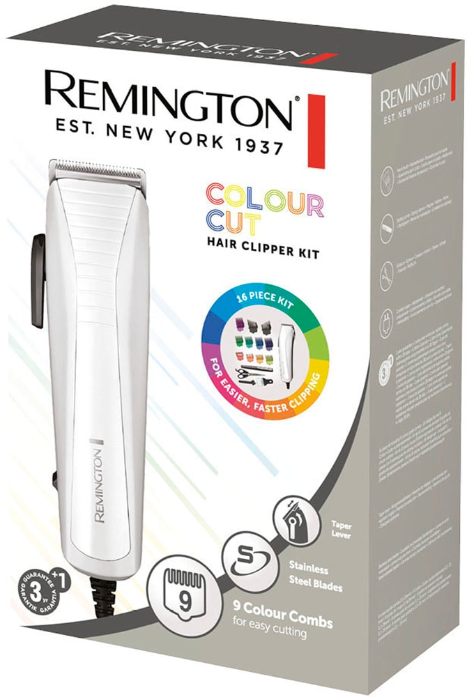 Remington Haarschneider »Colour Cut HC5035« 11 Aufsätze netzbetriebener, selbstschärfende Edelstahlklingen,16 teiliges Zubehör