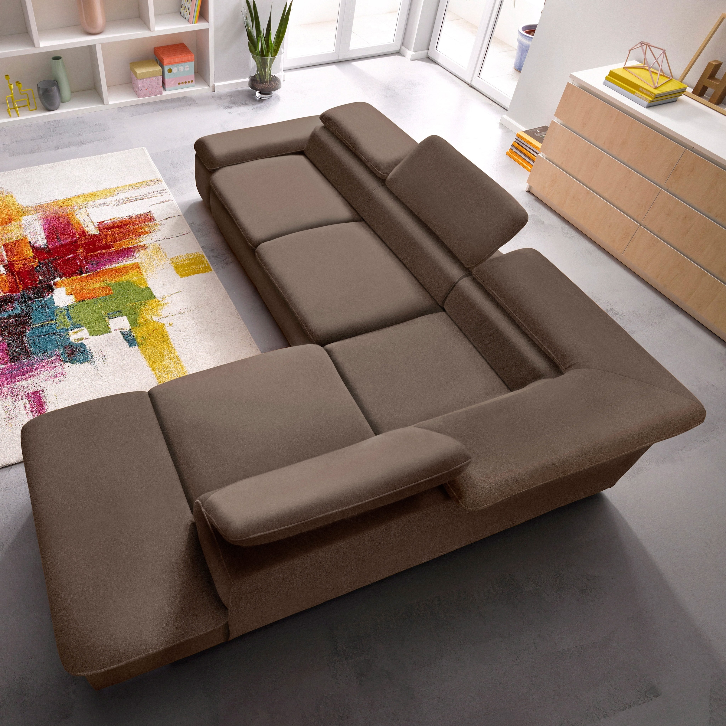 sit&more Ecksofa "Alcatraz L-Form" wahlweise mit Schlaffunktion
