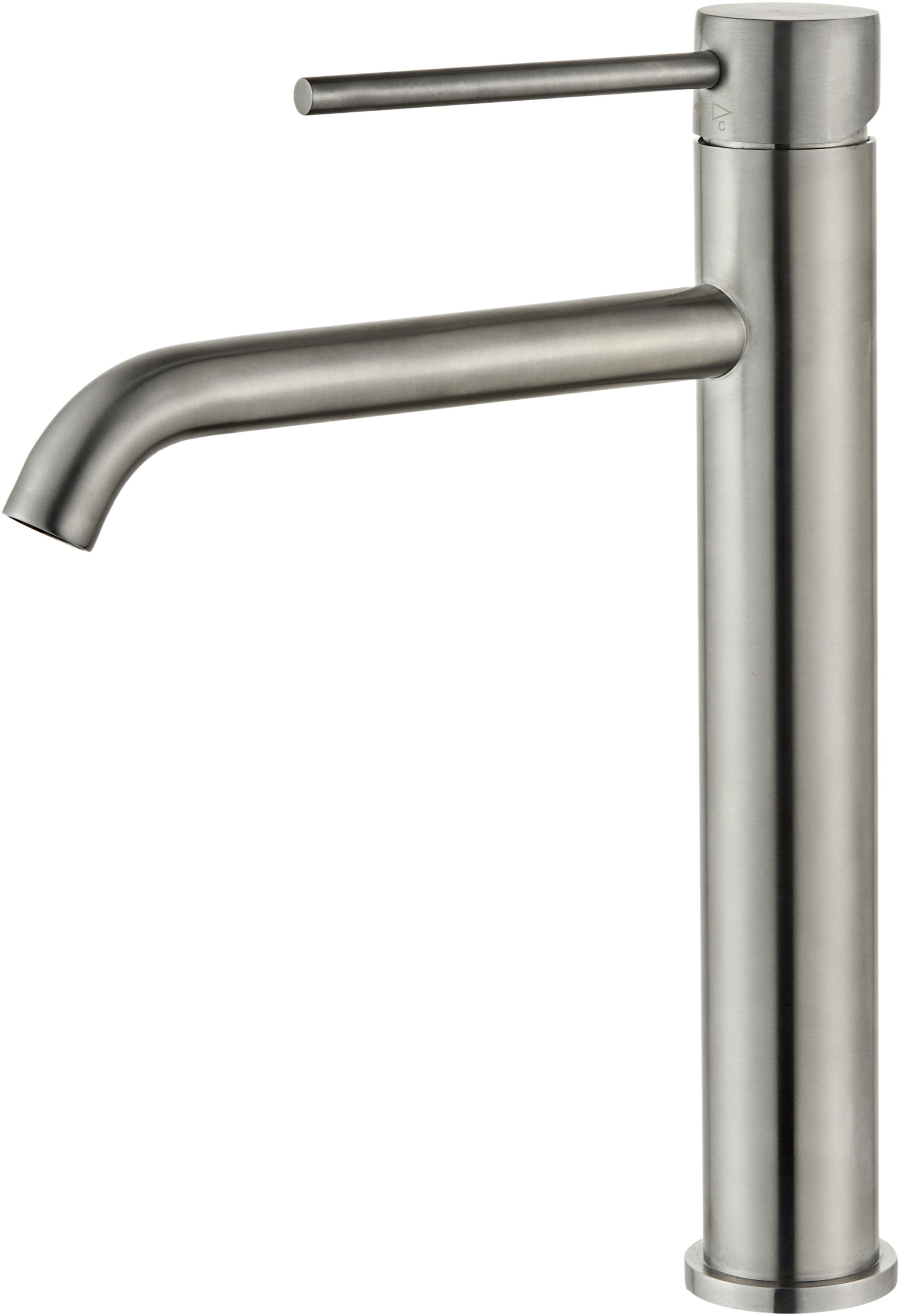 Badarmatur ØRESUND, B:4cm H:28,3cm T:21cm, grau, Edelstahl, Armaturen, "Besenheide", in verschiedenen Farben