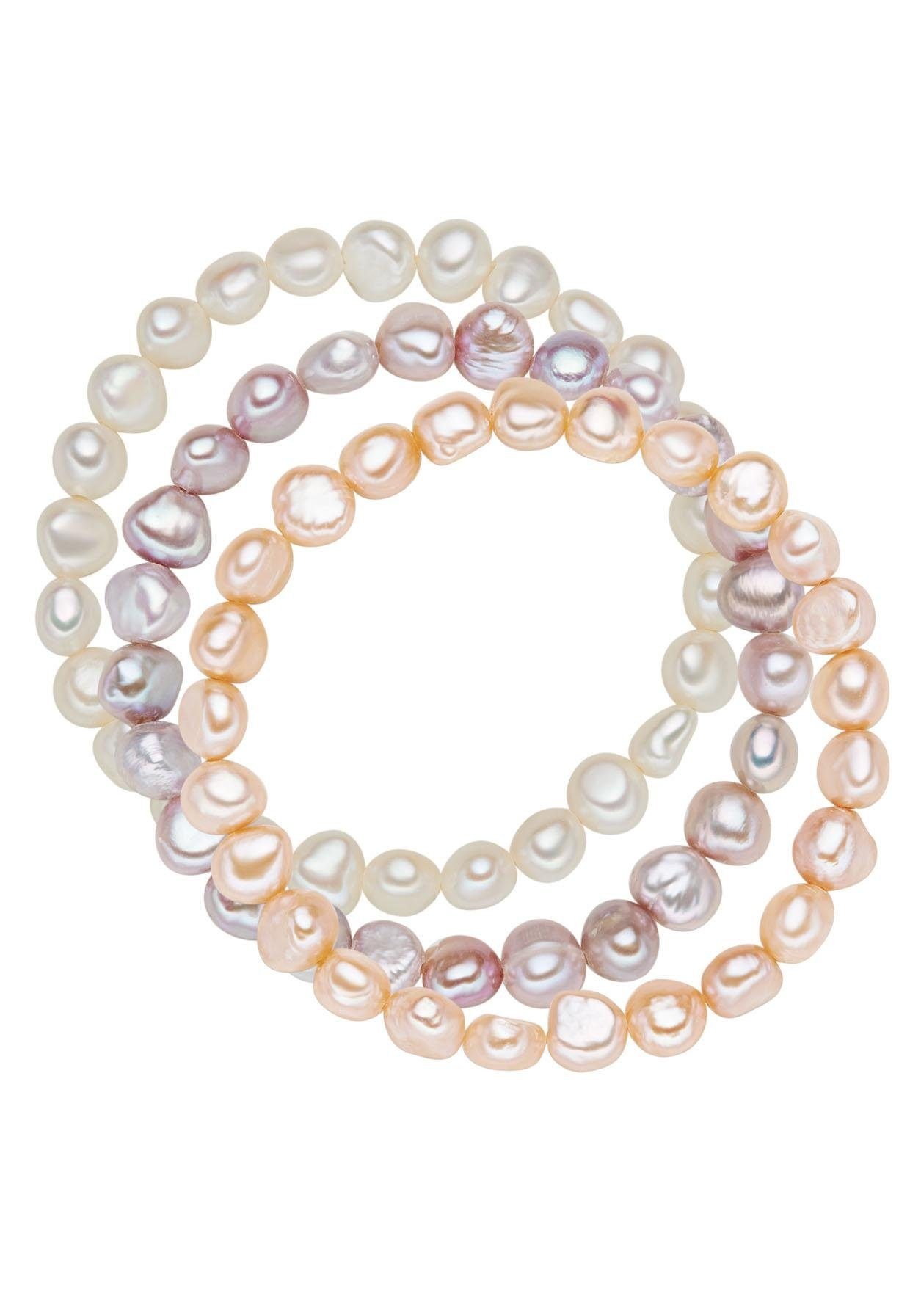Valero Pearls Armband Set »60201783« (3 tlg.) mit Süßwasserzuchtperlen