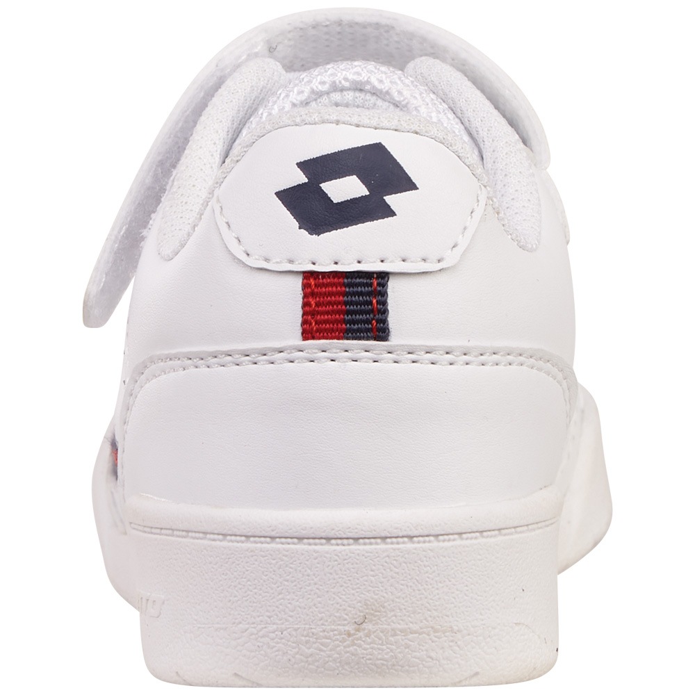 Sneaker LOTTO, Kinder, Gr. 34, rot (weiß, rot), Synthetik, clean, Schuhe Sneaker, - vielseitig zu kombinieren 3