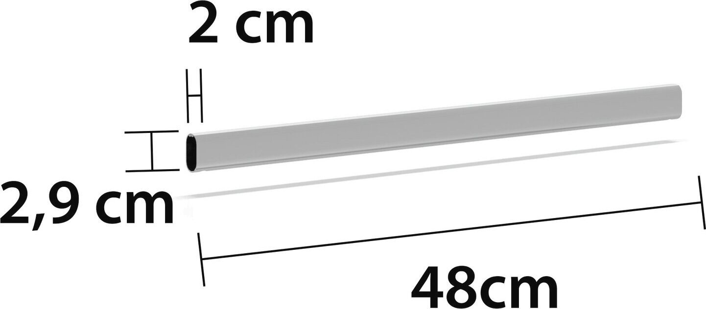rauch Kleiderstange »Zubehör Rauch-Schränke Garderobe Kleiderschrank Elementbreite 45-100« Breiten 43/48/65/78/88/98 cm, viel Stauraum für Hänge-Kleidung