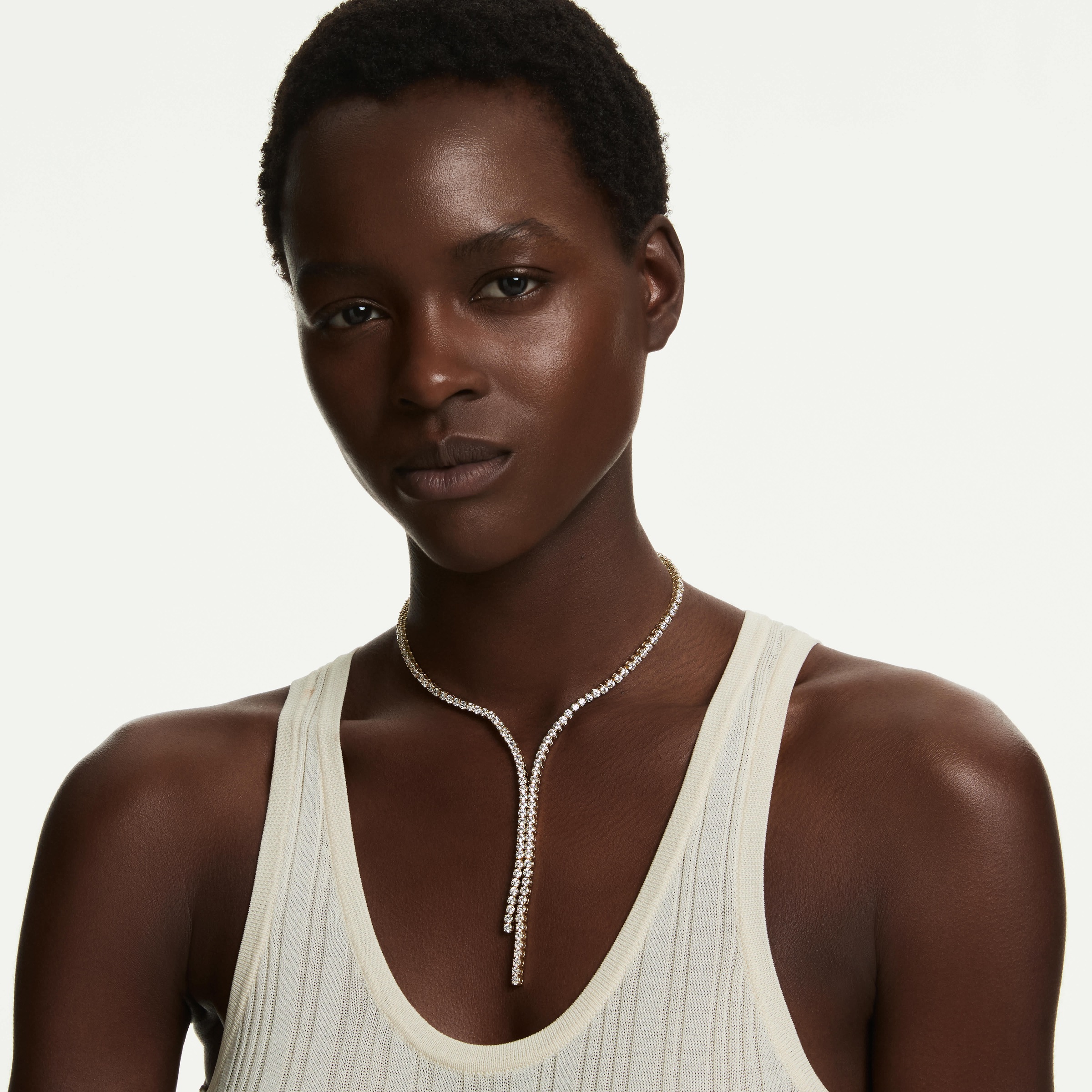 Swarovski Y-Kette »Schmuck Geschenk MATRIX Halskette« mit Swarovski® Kristall
