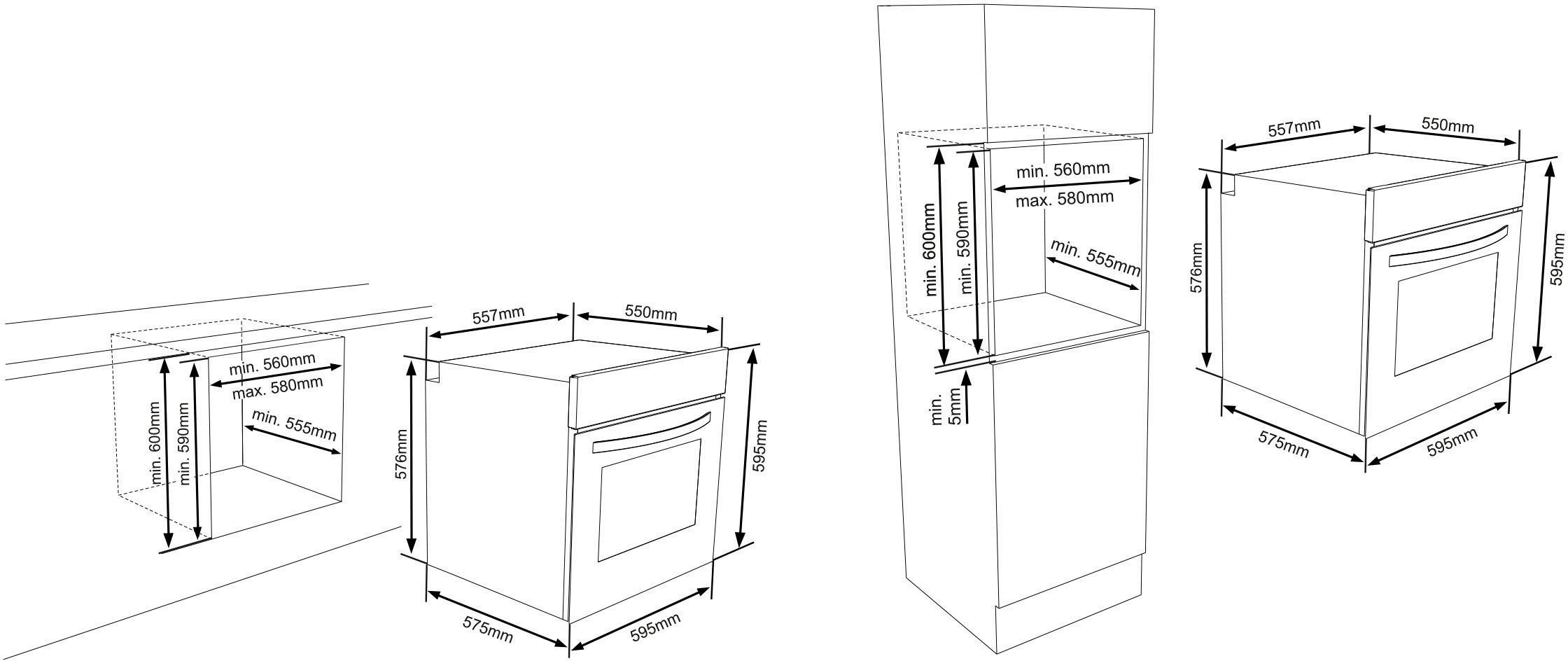 Sharp Pyrolyse Backofen »K-61V28IM1-EU«, K-61V28IM1-EU, Pyrolyse-Selbstreinigung