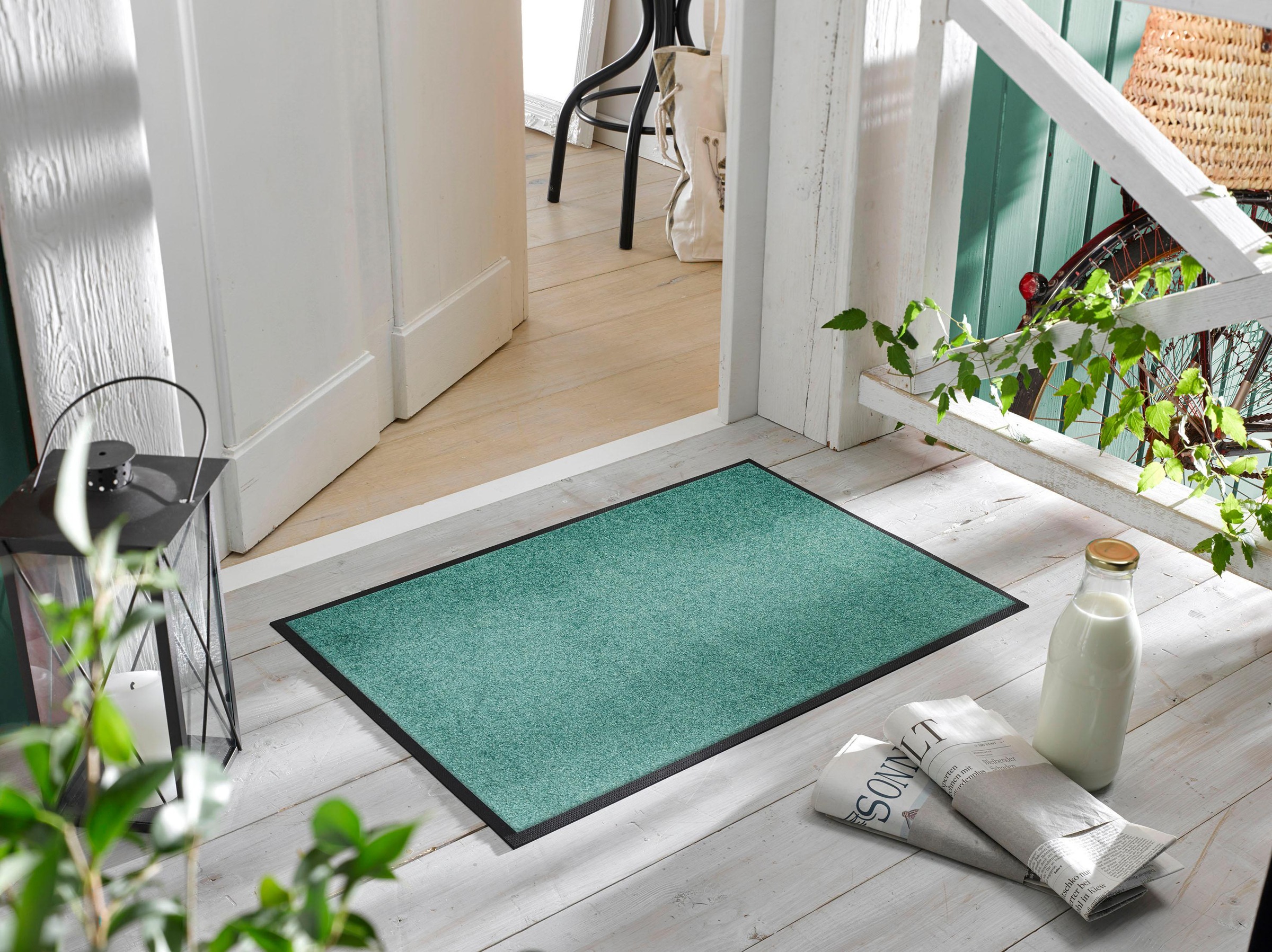 wash+dry by Kleen-Tex Fußmatte "Trend Uni, Schmutzfangmatte, waschbar" rech günstig online kaufen