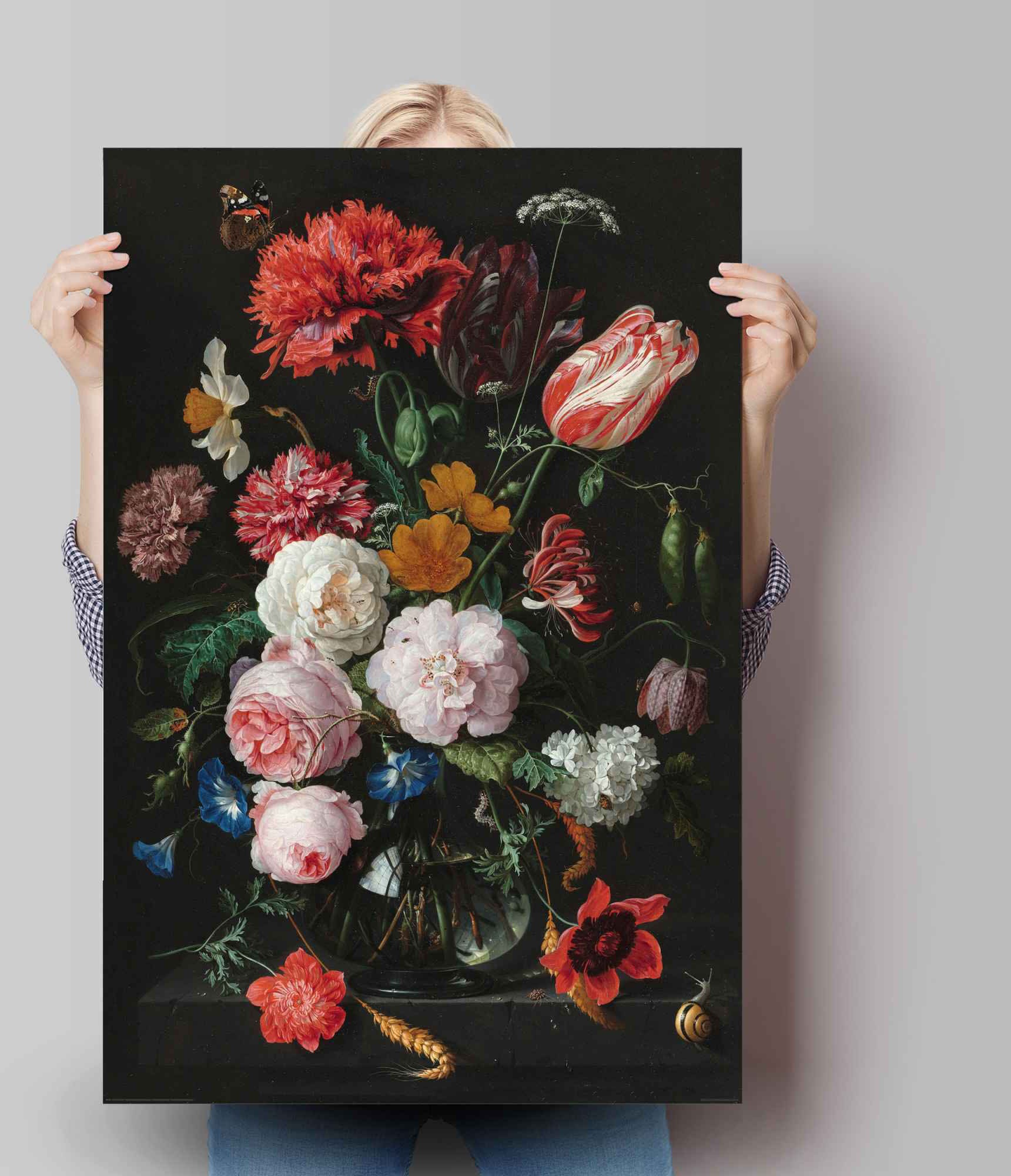 Reinders Poster "Poster Stillleben mit Blumenvase Jan Davidsz de Heem" Vase günstig online kaufen