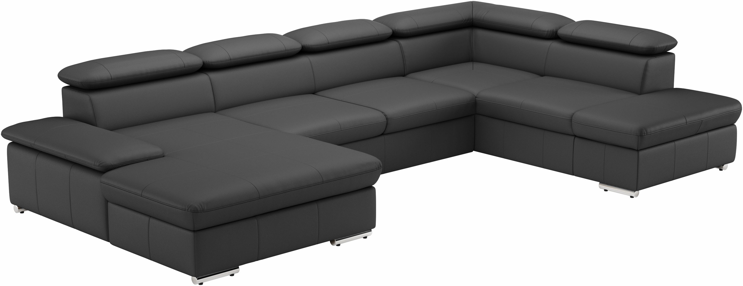 Thumbnail - sit&more Wohnlandschaft "Valantine U-Form, B: 349 cm" mit Arm- & Kopfteilverstellung, optional mit Bettfunktion