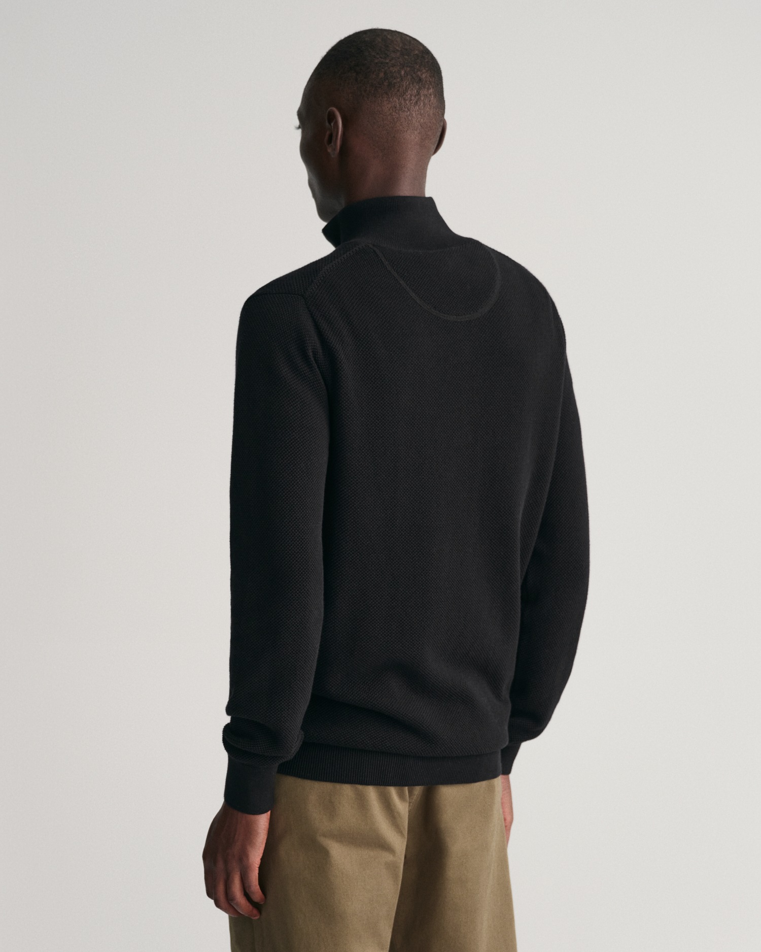 Gant Troyer »COTTON PIQUE HALF ZIP«, mit Piqué-Struktur
